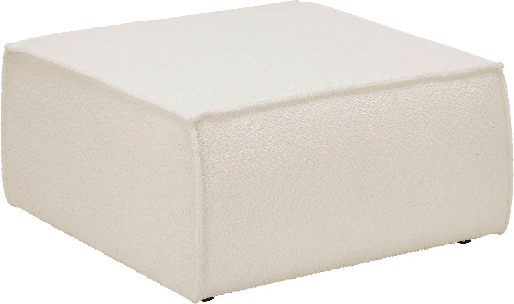 OTTO home Hocker »FINNLEY, Polsterhocker in Bouclé, Struktur fein u. Mega C günstig online kaufen