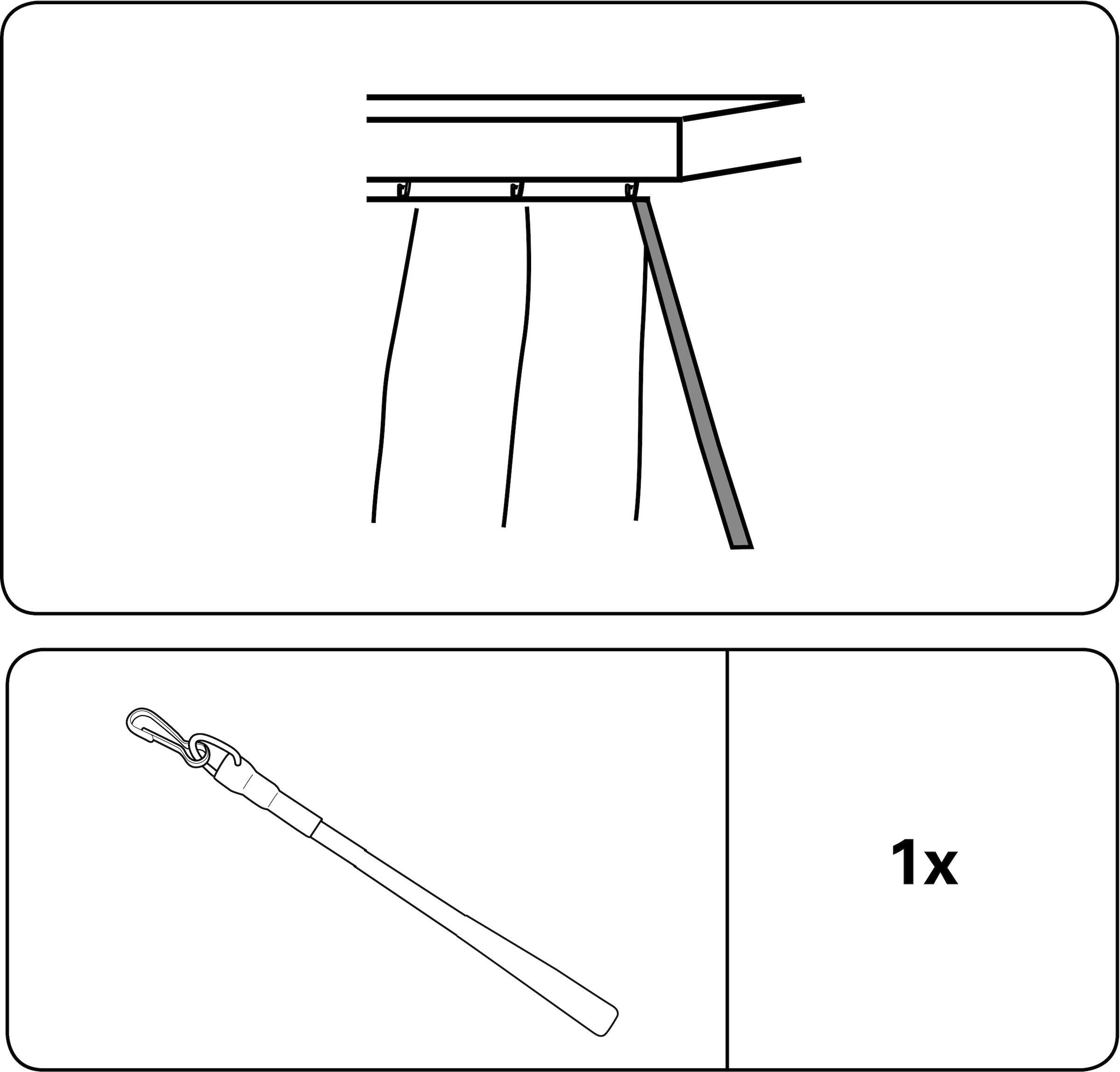 GARDINIA Schleuderstab, (1 St.), Serie Flächenvorhang-Technik Atlanta 3-läufig