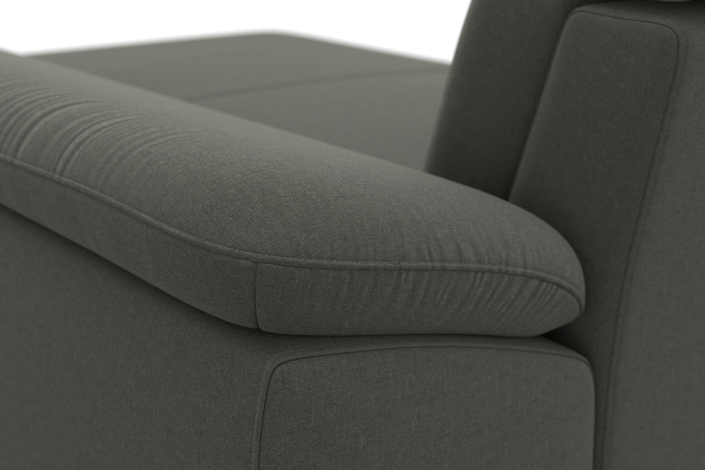 sit&more Wohnlandschaft »Cabrio U-Form, mit Sitztiefenverstellung, Arm- und Kopfteilverstellung«, 3 Nierenkissen, Federkern, optional Bettfunktion und Stauraum