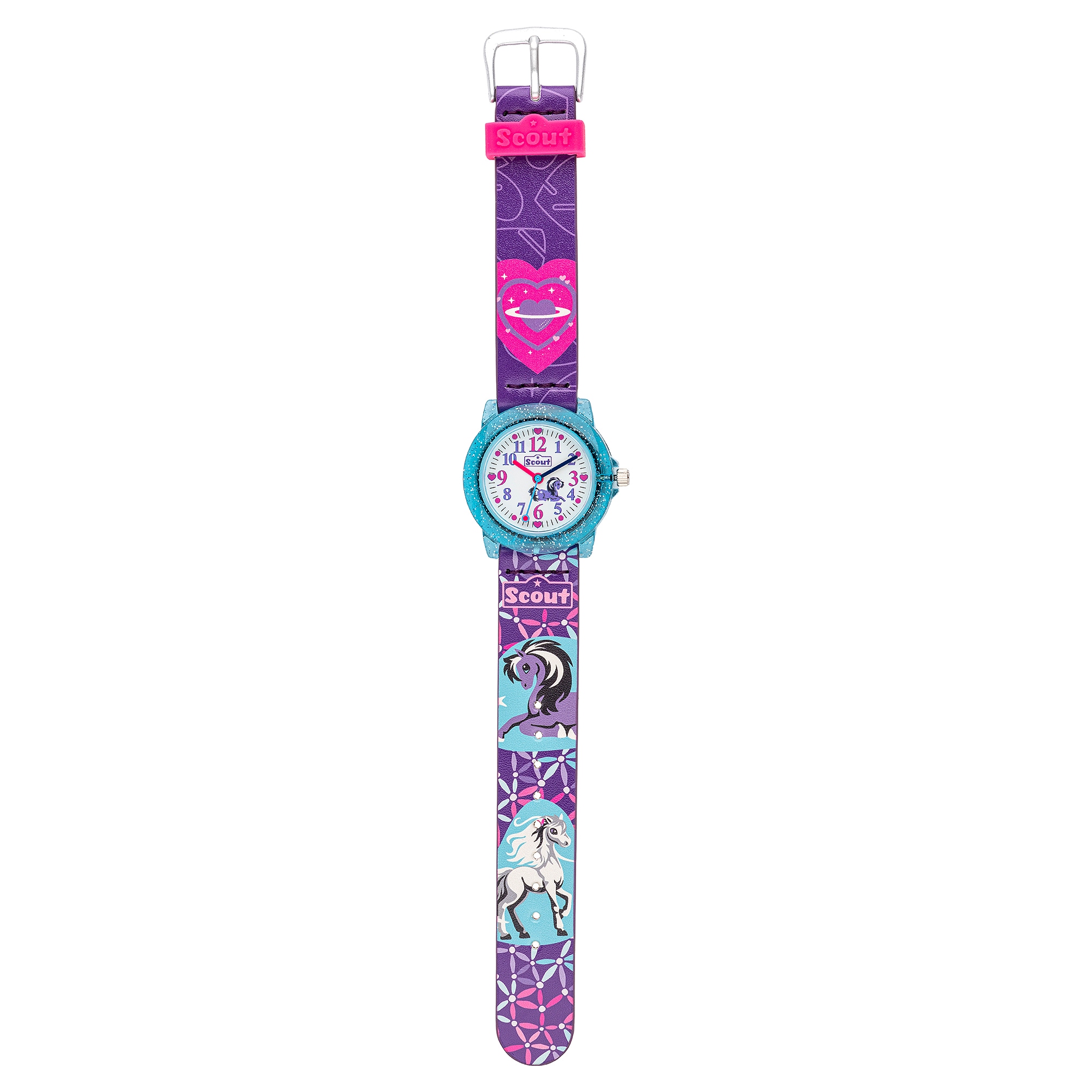Scout Quarzuhr »Pferd« Armbanduhr, Kinderuhr, Mädchen, analog