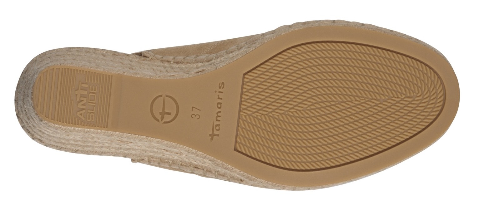 Tamaris Slingpumps, Keilabsatz, Plateau, Sandale, Sommerschuh, in schmaler Form