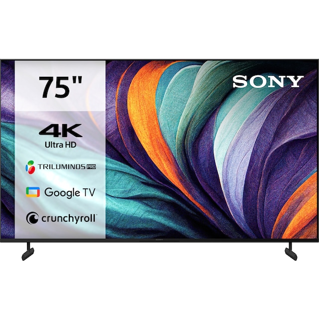 Sony LED-Fernseher »KD-75X80L«, 189 cm/75 Zoll, 4K Ultra HD, Google TV-Smart -TV, HDR, X1-Prozessor, Sprachsuche, BRAVIA Core ECOPACK online bestellen