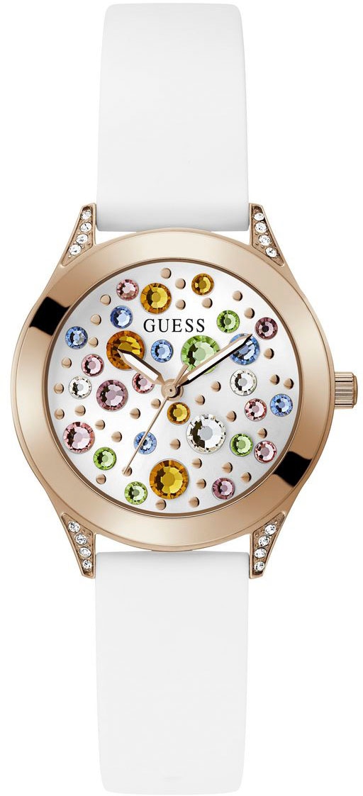 Guess Quarzuhr »MINI WONDERLUST«, Armbanduhr, Damenuhr