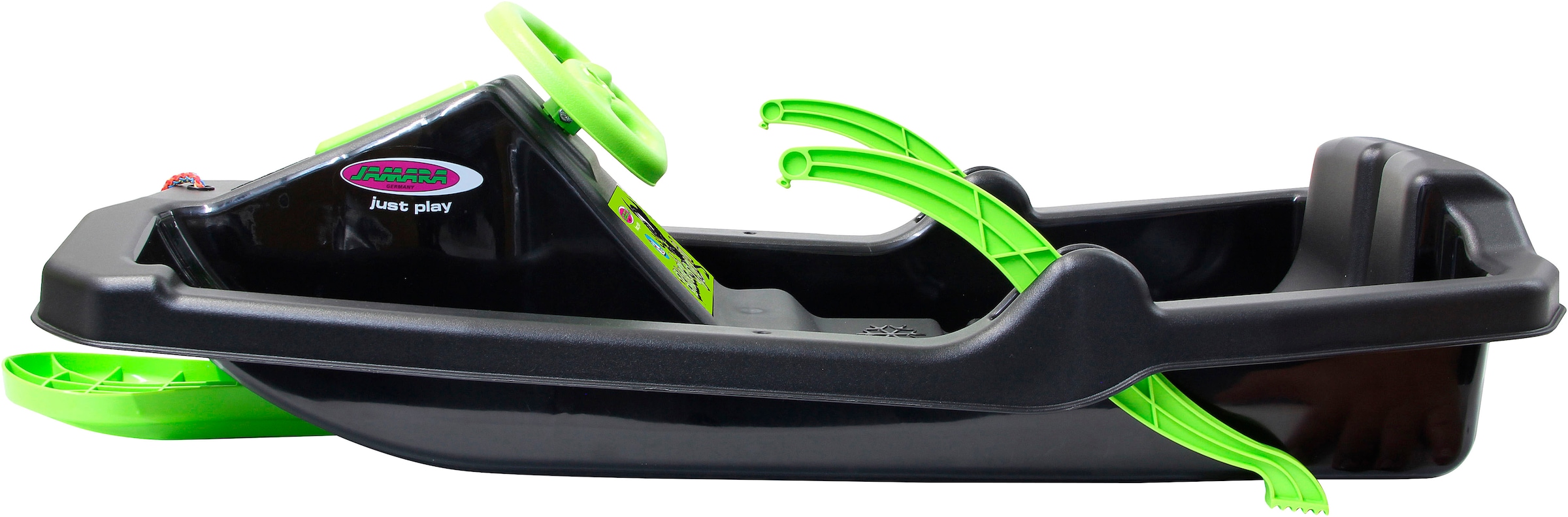 Jamara Bob »Snow Play Bob Black Devil 84cm schwarz mit Lenkrad und Bremse«, Made in Europe
