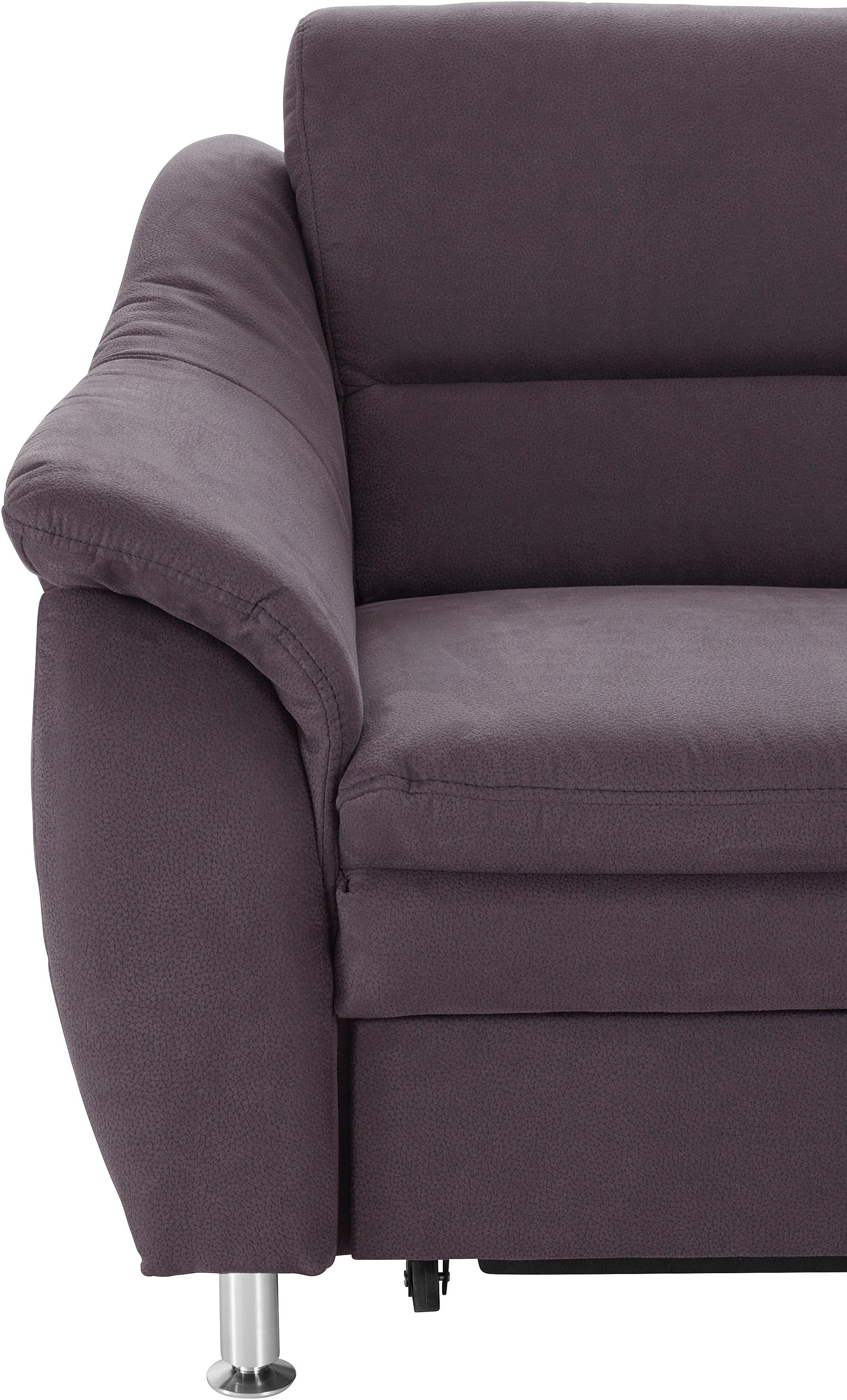 sit&more Ecksofa »Cardoso L-Form«, mit Federkern, wahlweise mit Bettfunktion und Schubkasten