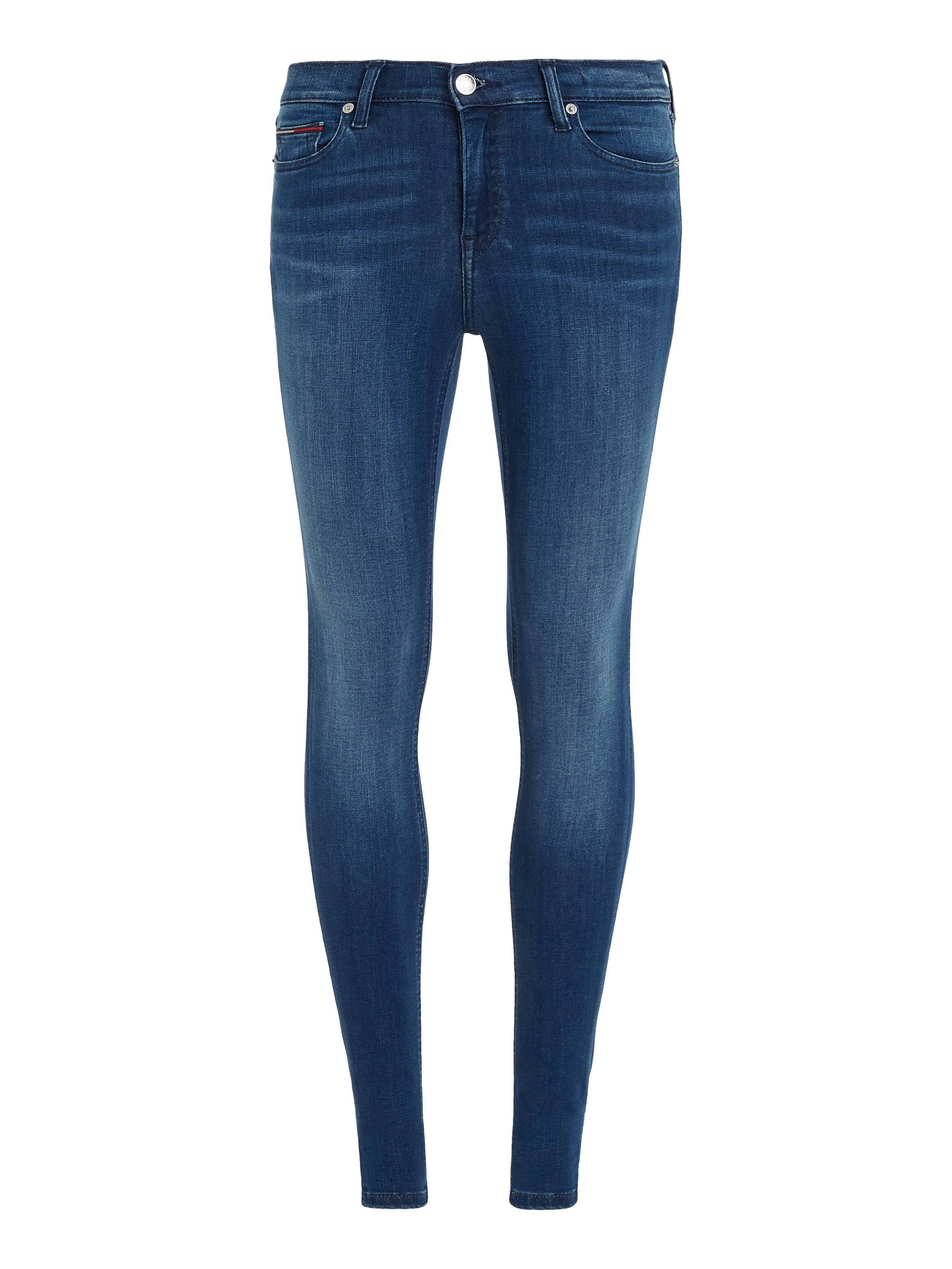 Tommy Jeans Skinny-fit-Jeans »Nora Mid Rise Skinny Fit« mit Tommy Jeans Logo-Badge & Stickereien