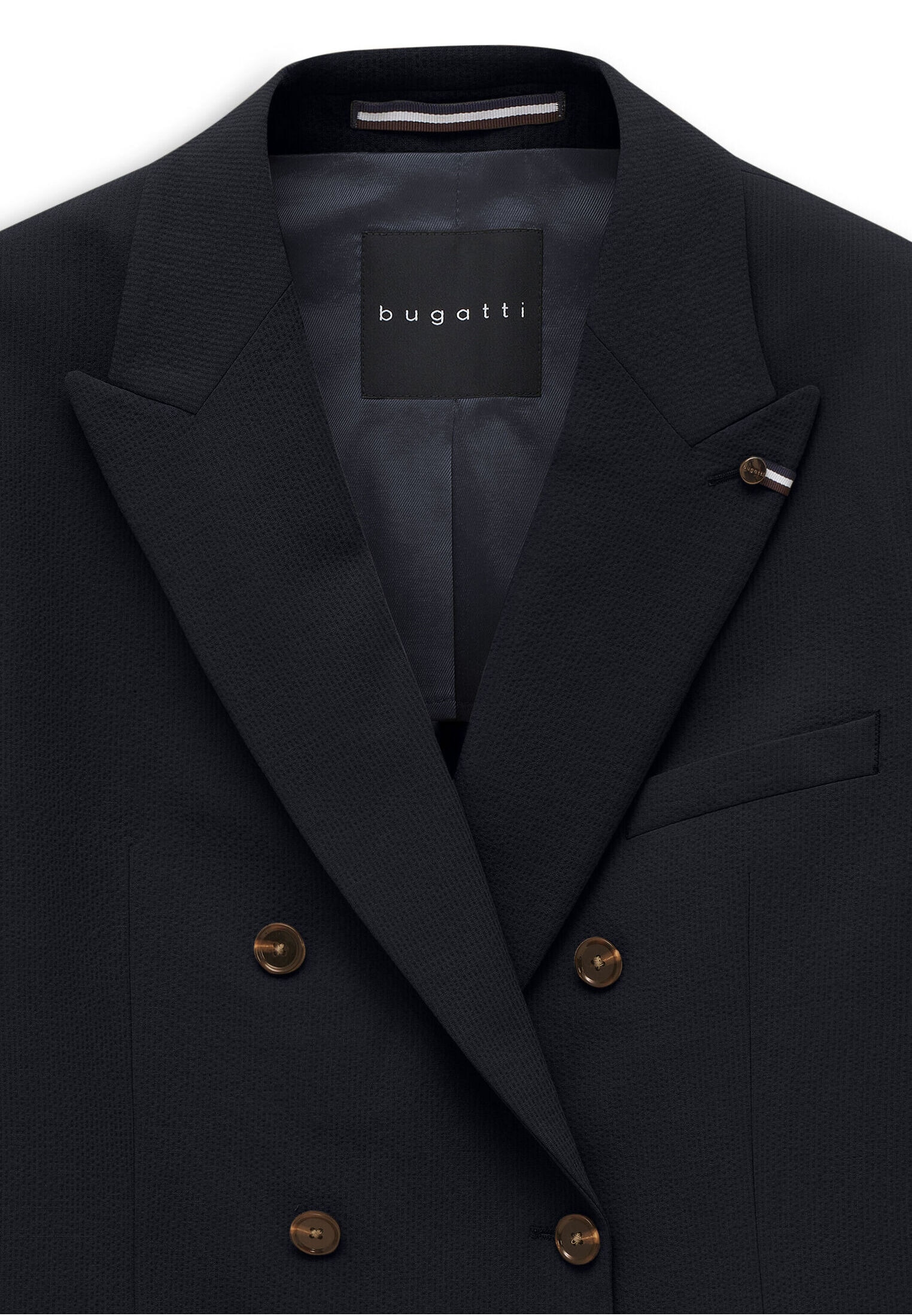 bugatti Sakko »Stretch« mit breitem Spitzrevers