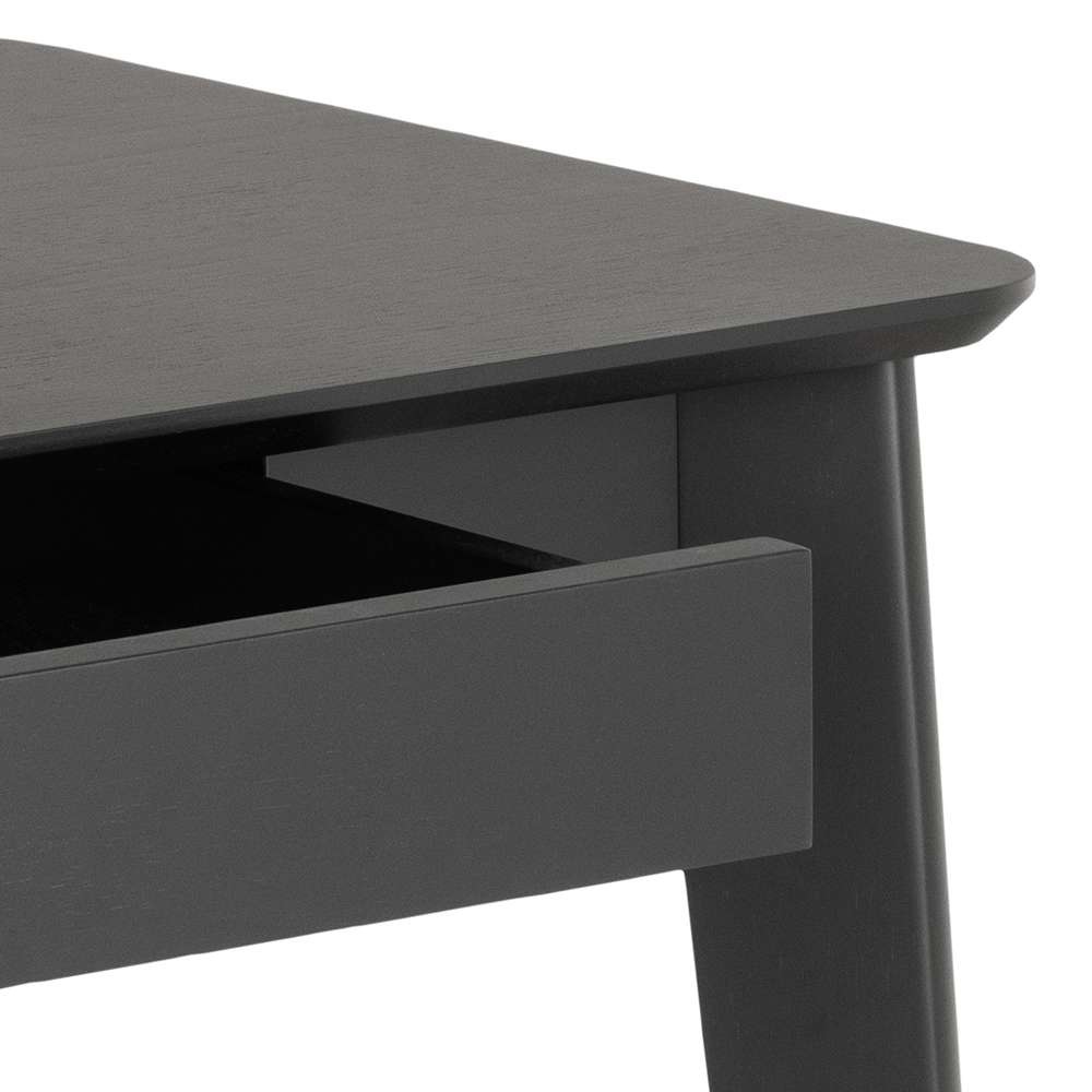 ACTONA GROUP Schreibtisch »Roxby«, Schreibtisch, matt schwarz SH Lack Eiche Furnier, 100x50x75 cm