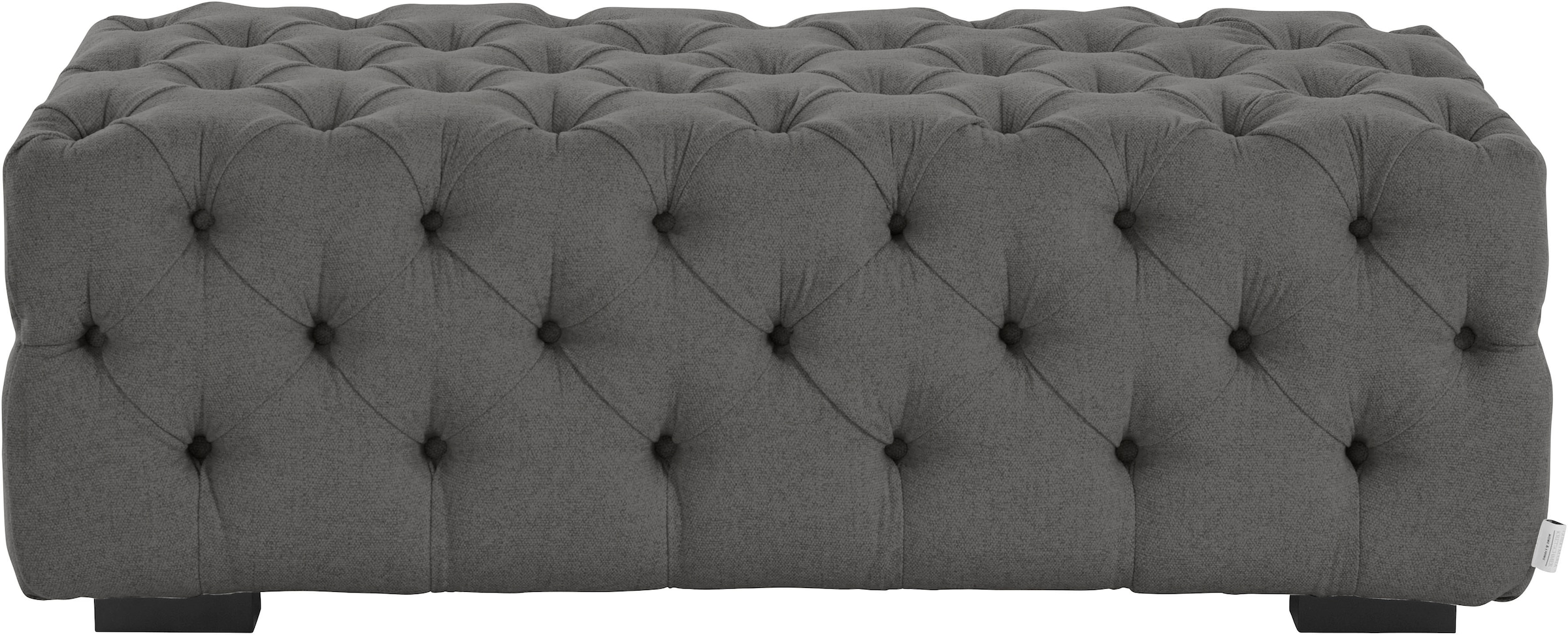 Guido Maria Kretschmer Home&Living Polsterhocker »Kalina«, mit klassischer Chesterfield-Knopfheftung