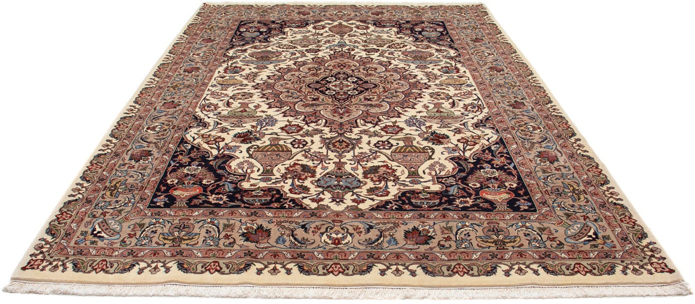 morgenland Wollteppich »Moud Medaillon Beige 242 x 149 cm«, rechteckig, 10 günstig online kaufen