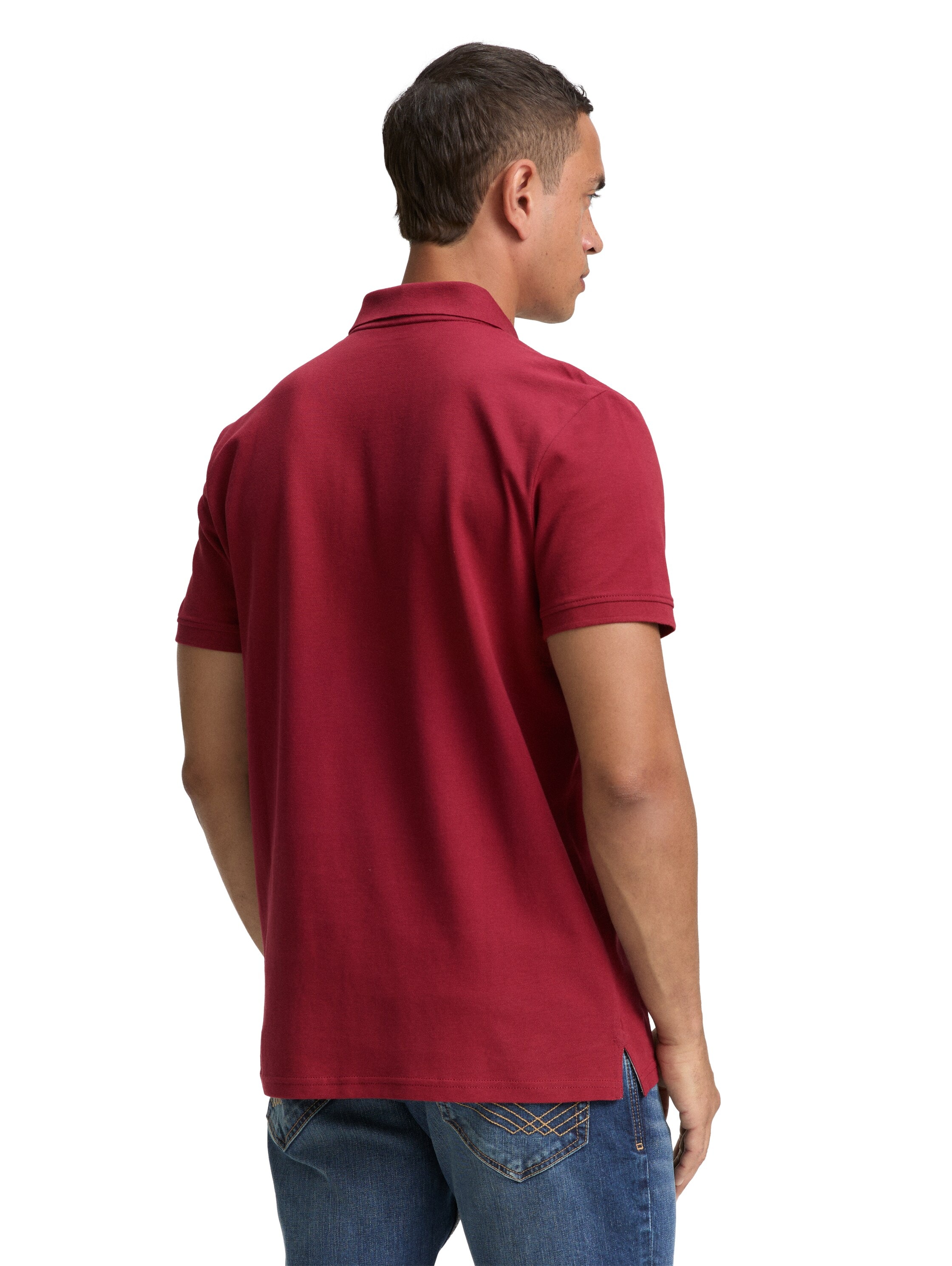 TOM TAILOR Poloshirt, mit farblich hervorgehobener Knopfleiste