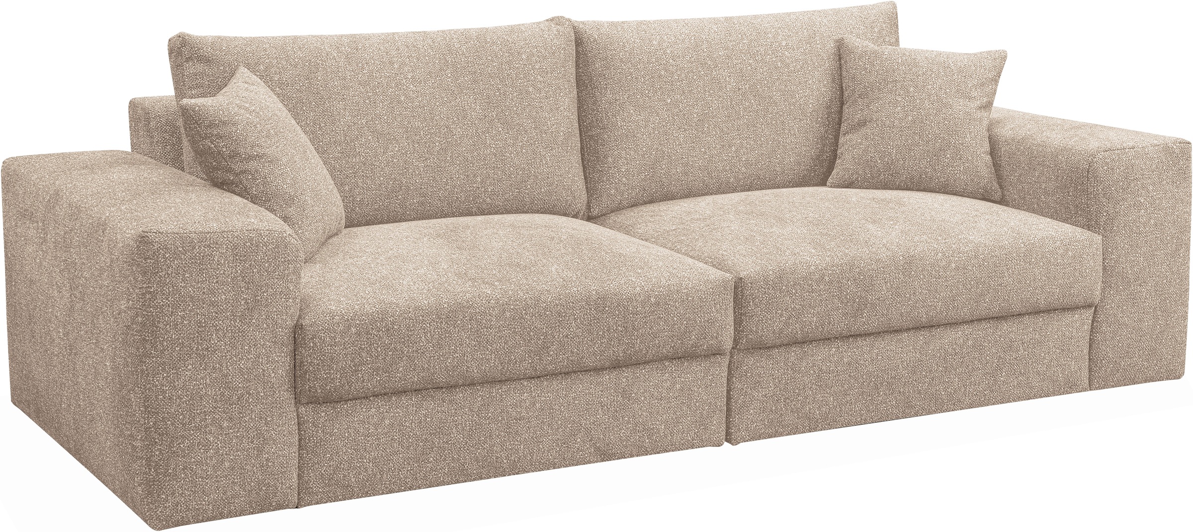 WERK2 Big-Sofa »Rozzana mit viel Platz und aktuellen Bezugsvarianten«, mit losen Rückenkissen