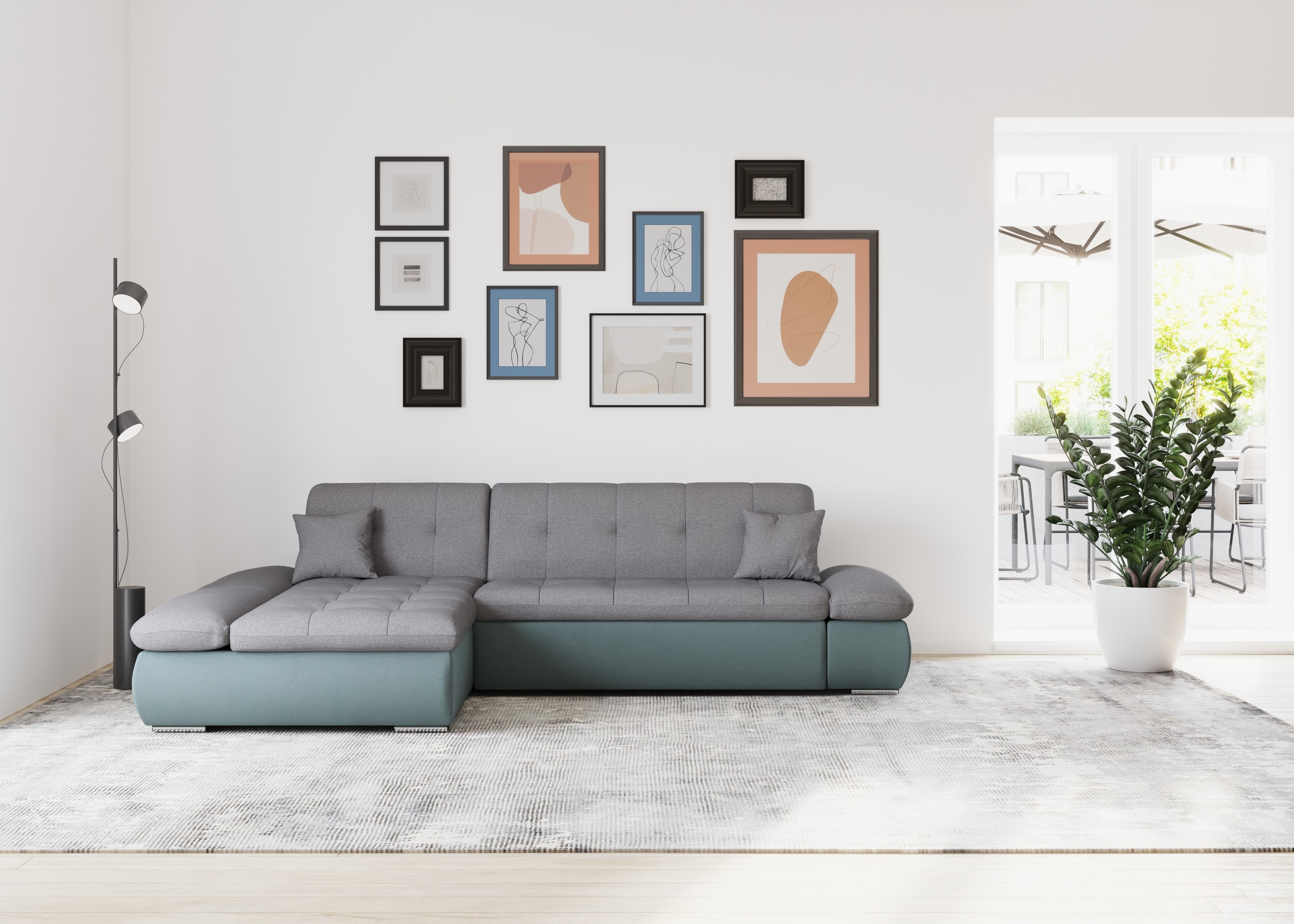 DOMO collection Ecksofa »Moric, L-Form, XXL-Sofa - Breite 300cm«, wahlweise günstig online kaufen
