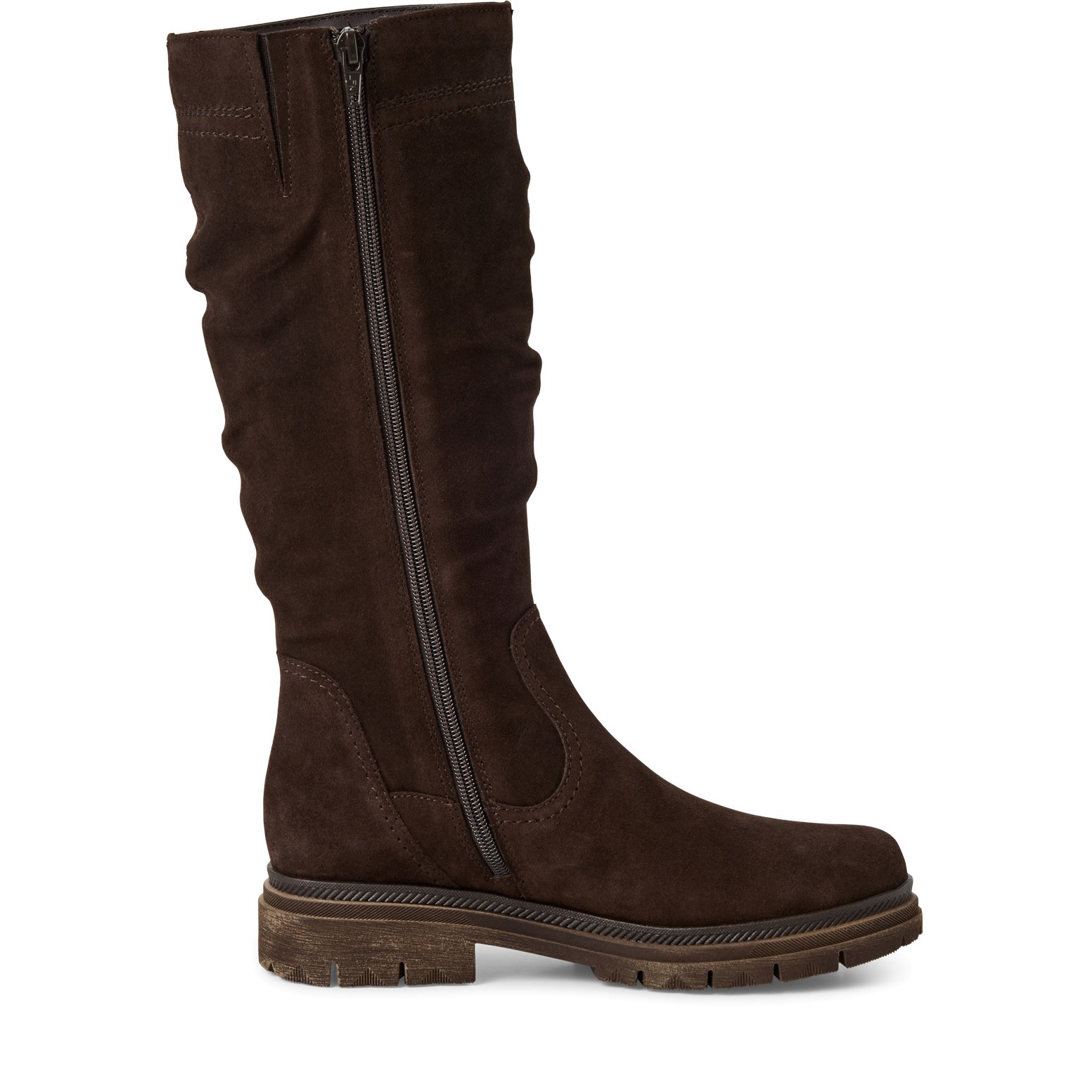 Tamaris Stiefel, Blockabsatz, Langschaftstiefel mit slouchy Falten am Schaft
