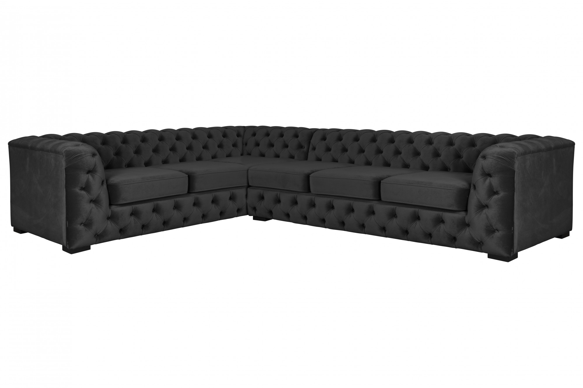 Home affaire Chesterfield-Sofa »KALINA L-Form«, hochwertig Chesterfield-Aus günstig online kaufen