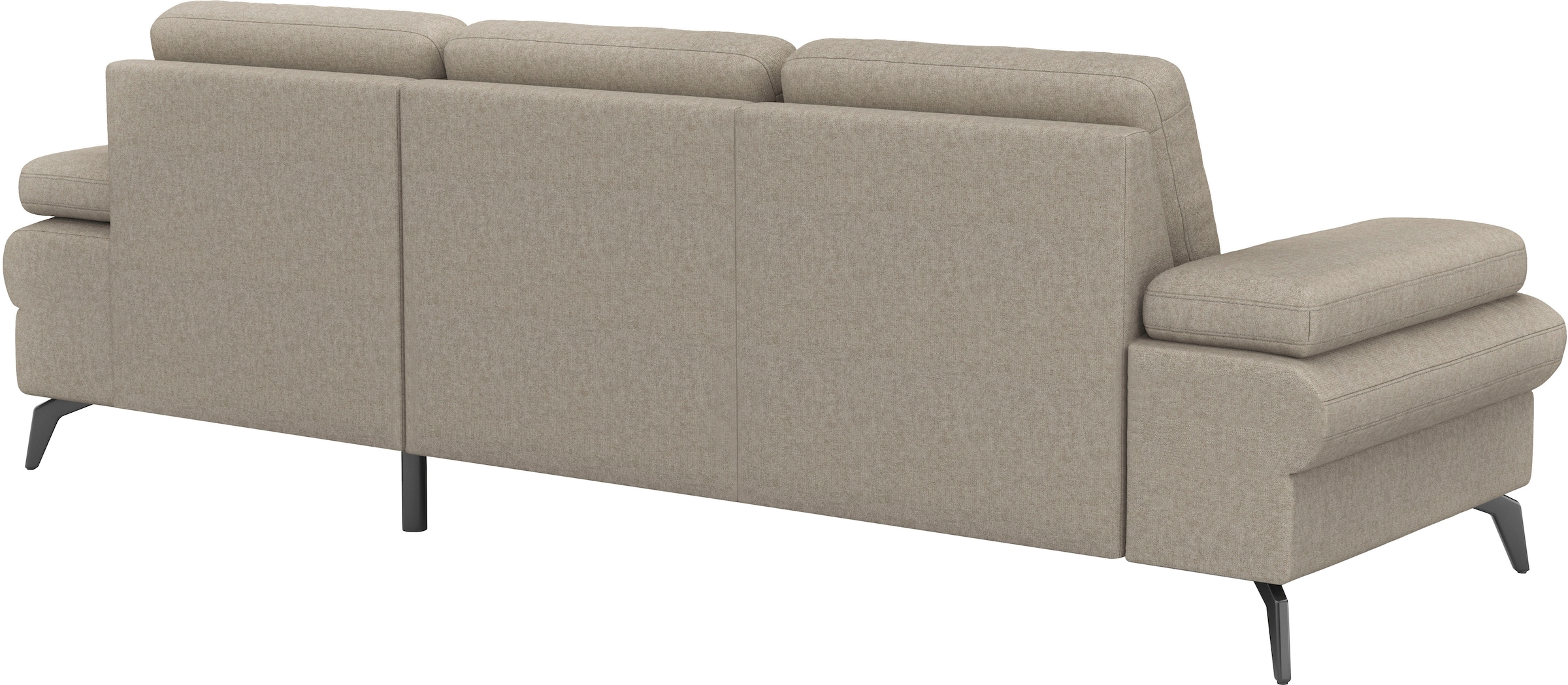 sit&more Ecksofa »Morris Jubi L-Form«, inkl. Armteilfunktion und 1 Zierkissen, wahlweise mit Bettfunktion