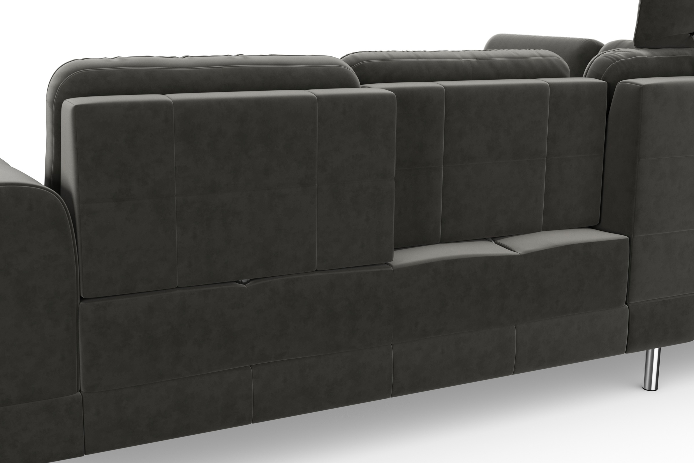 sit&more Ecksofa »Bendigo L-Form«, inklusive Sitztiefenverstellung, Bodenfreiheit 12 cm, in 2 Fußfarben