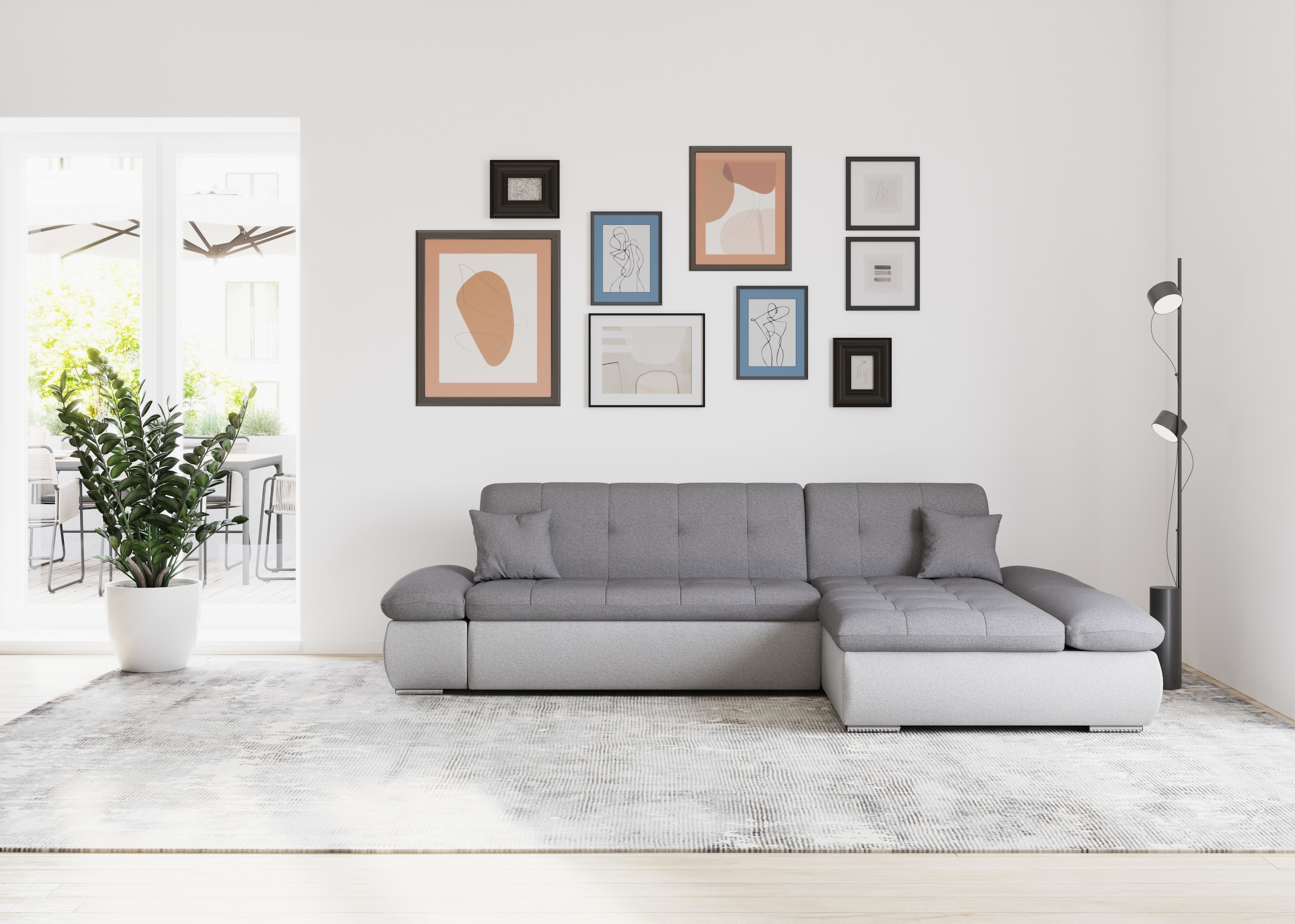 DOMO collection Ecksofa »Moric, L-Form, XXL-Sofa - Breite 300cm«, wahlweise günstig online kaufen