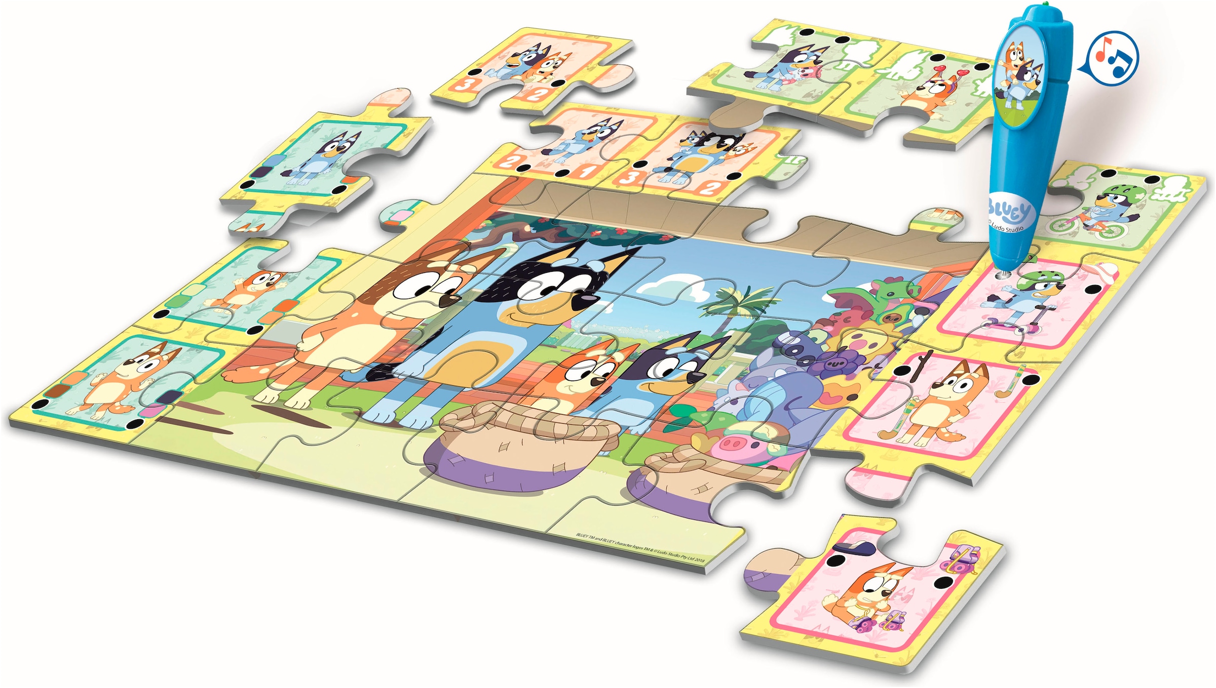 Clementoni® Puzzle »Quiz-Bodenpuzzle - Bluey« Made in Europe