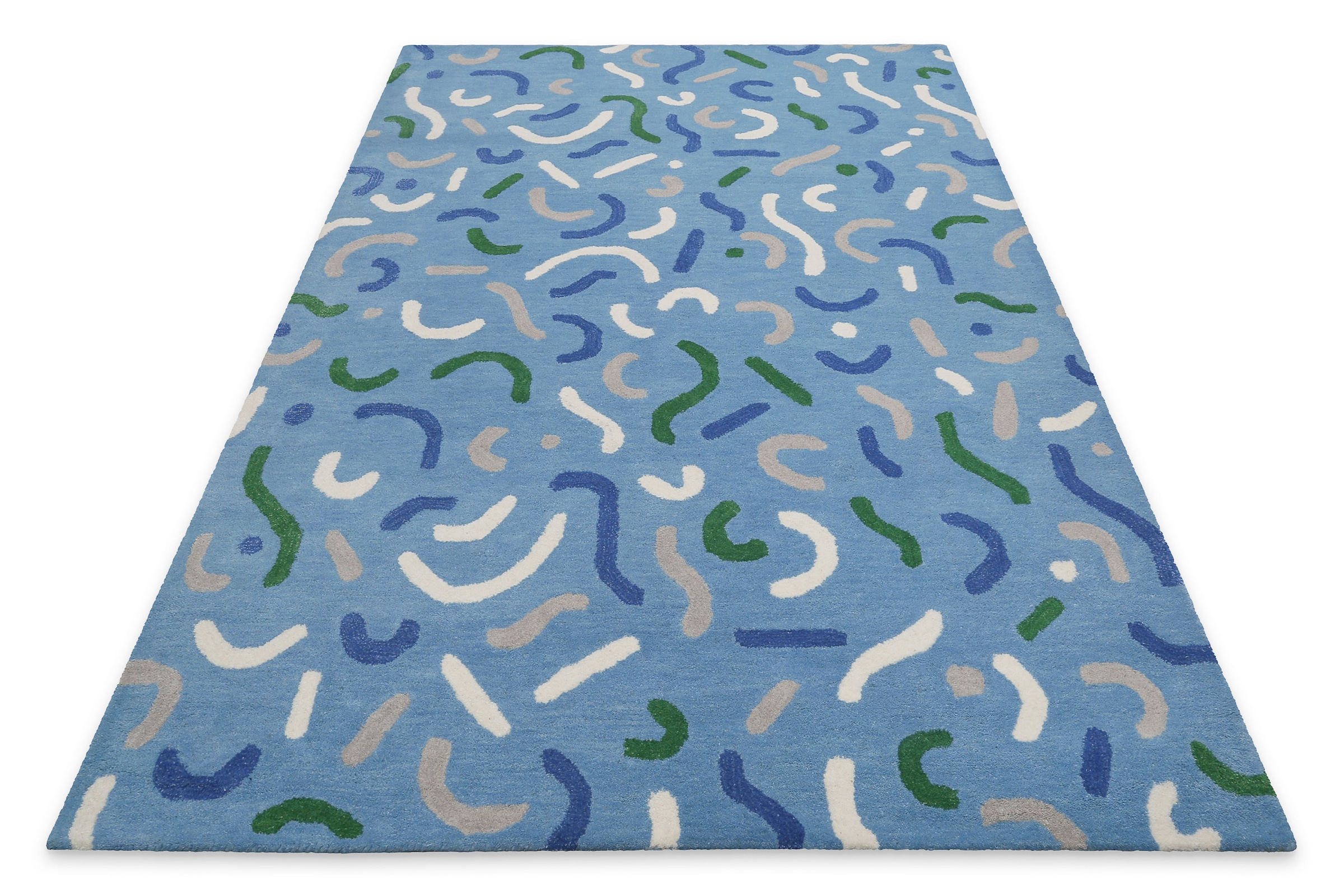 SMART KIDS Kinderteppich »Confetti« rechteckig 16 mm Höhe Kinder- & Spielteppich, Hoch-Tief-Effekt, Schurwolle, Kinderzimmer