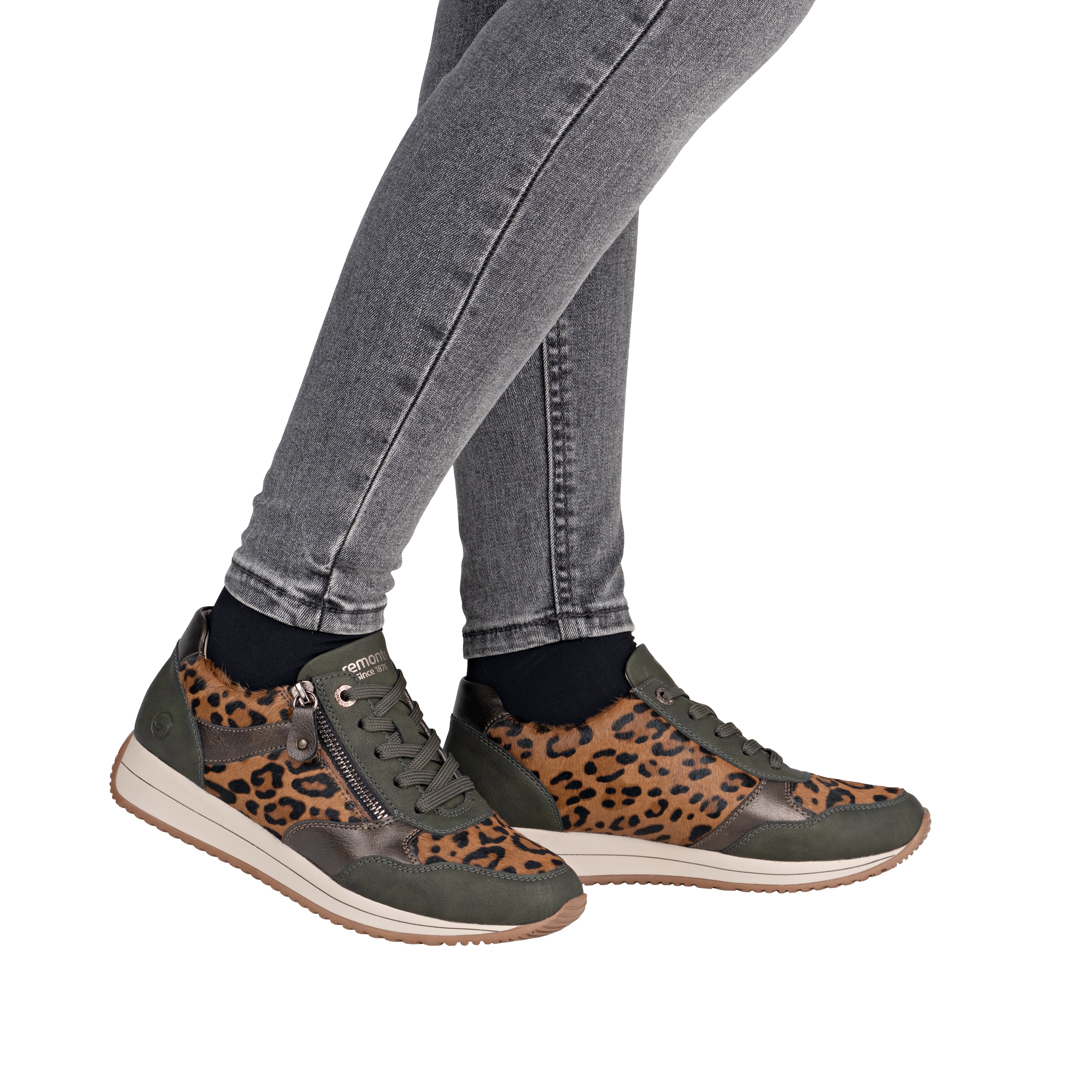 Remonte Keilsneaker  Schnürschuh, Halbschuh, Casual-Sneaker mit Innenreißverschluss