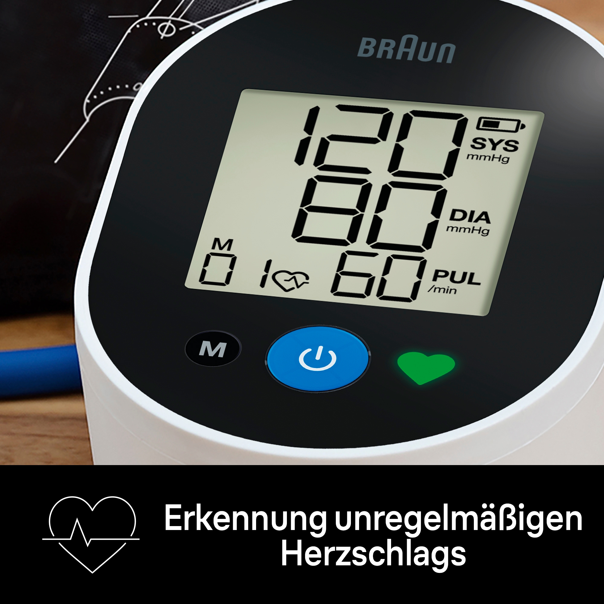 Braun Oberarm-Blutdruckmessgerät »ExactFit™ 2 BUA4050EU«, 30 Speicherplätze, farbcodierte Anzeige, Arrythmieerkennnung