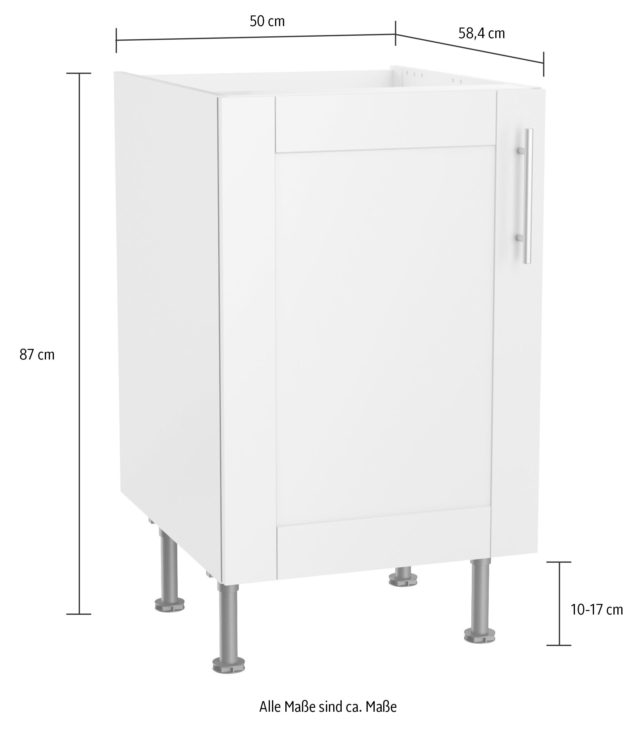 OPTIFIT Spülenschrank »Ahus«, Breite 50 cm