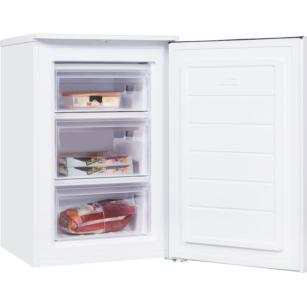 exquisit Gefrierschrank »GS81-040E weiss«, 85 cm hoch, 58 cm breit