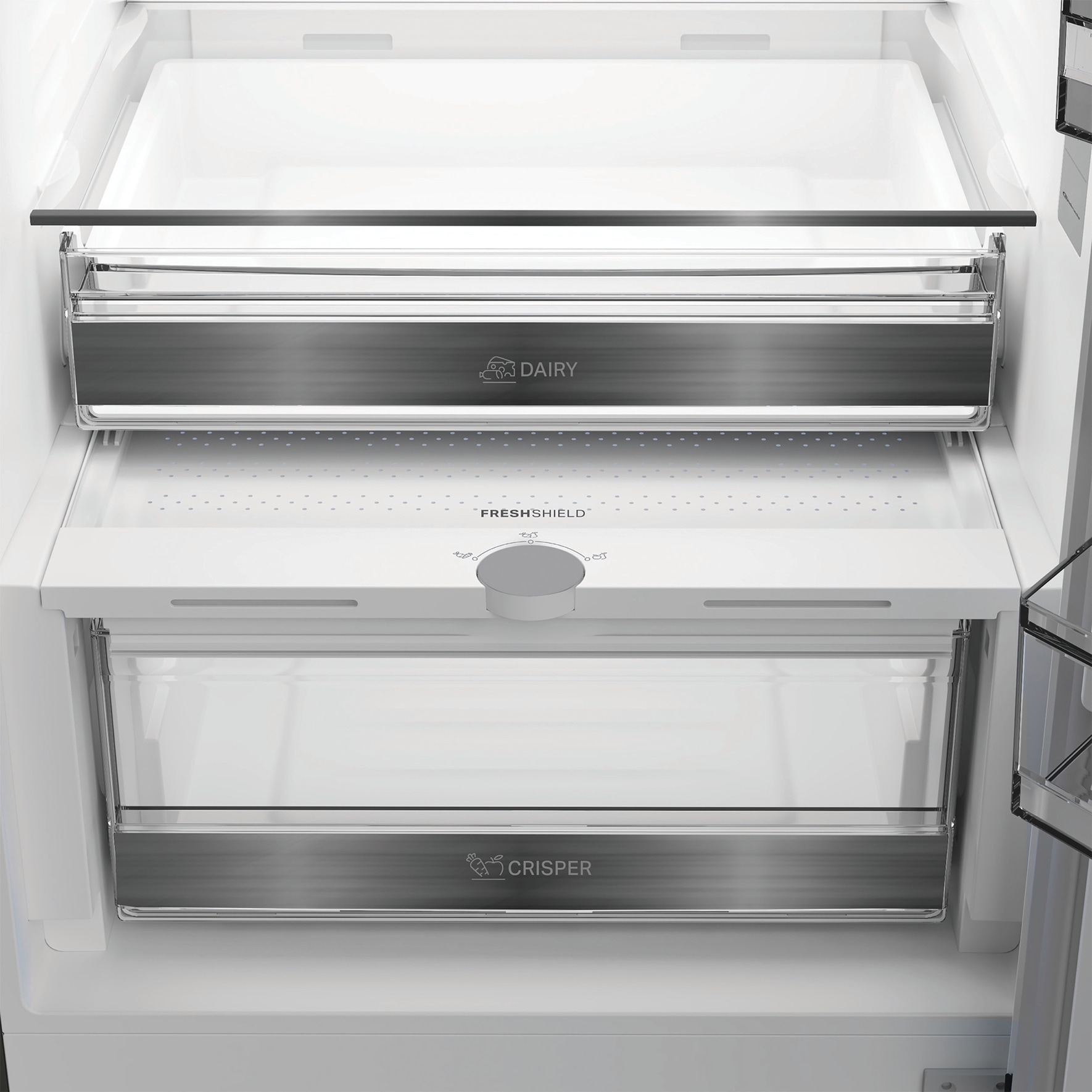 BAUKNECHT Kühl-/Gefrierkombination »KGDNF 20C IN« 203,5 cm hoch 59,5 cm breit FreshShield