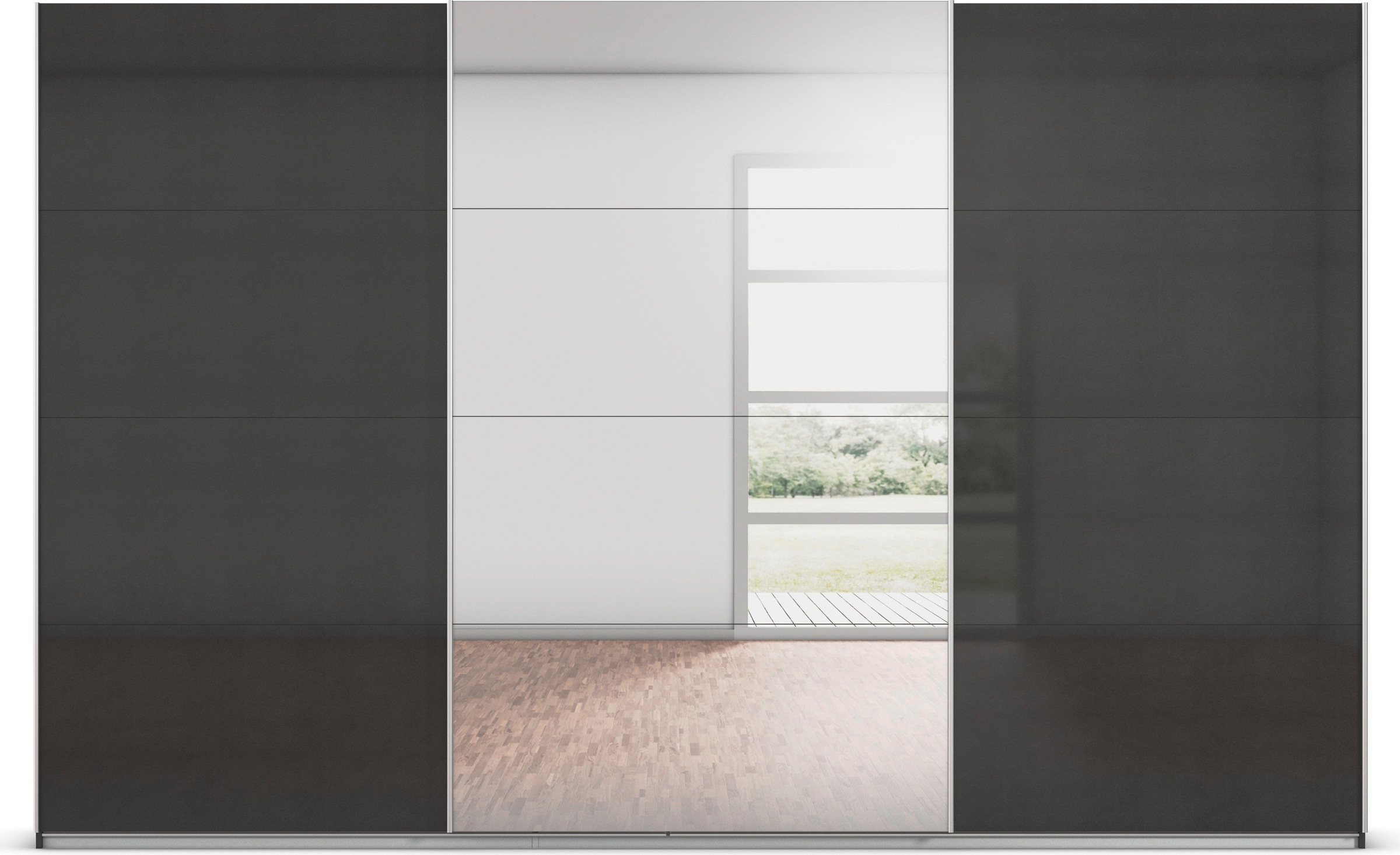rauch Schwebetürenschrank »Kleiderschrank Schrank Garderobe AGORDO«, Top Innenausstattung, in 4 Breiten und 2 Höhen MADE IN GERMANY