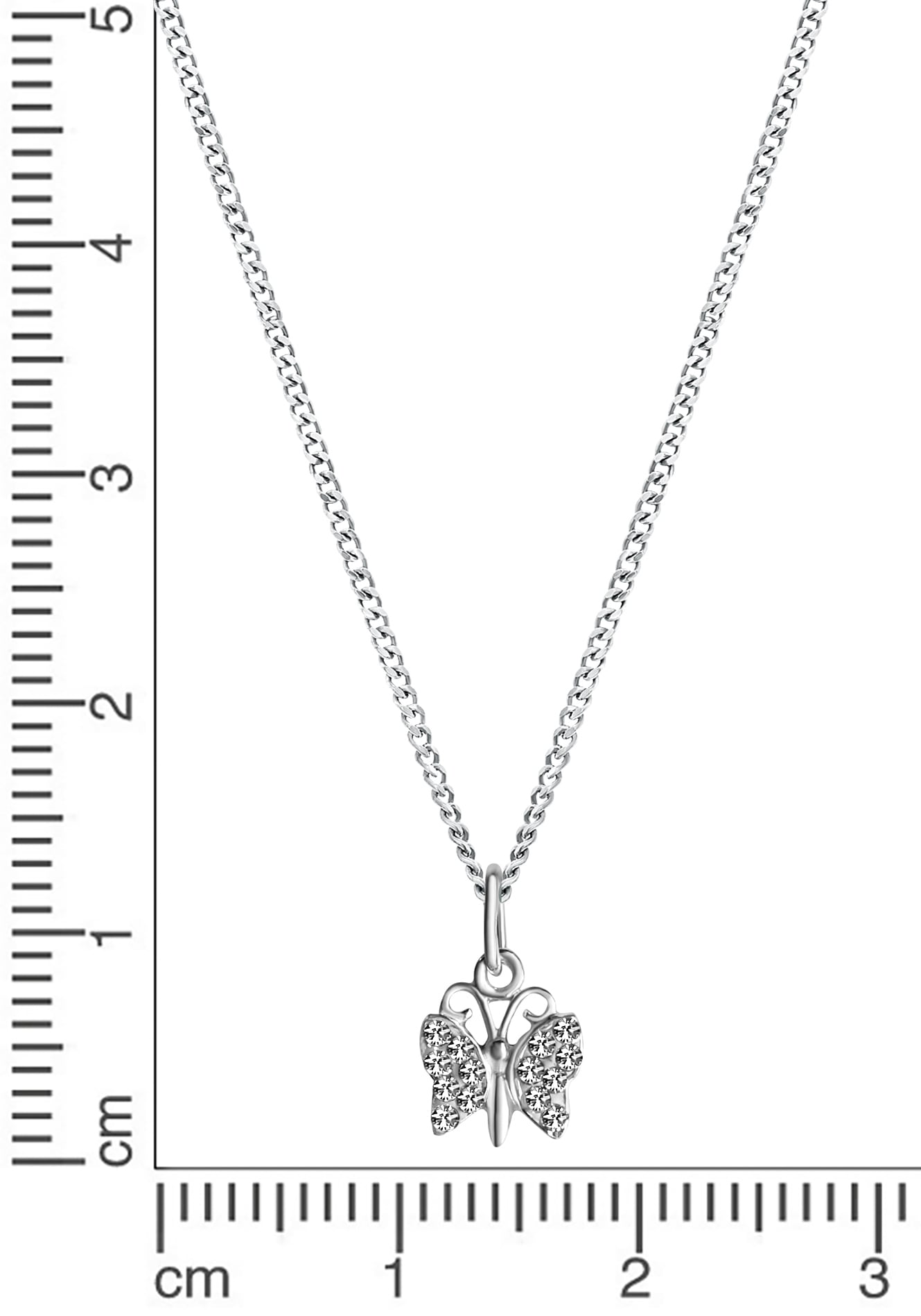 Firetti Kette mit Anhänger »Schmuck Geschenk Silber 925 Halsschmuck Halskette Panzerkette«, mit Kristallstein