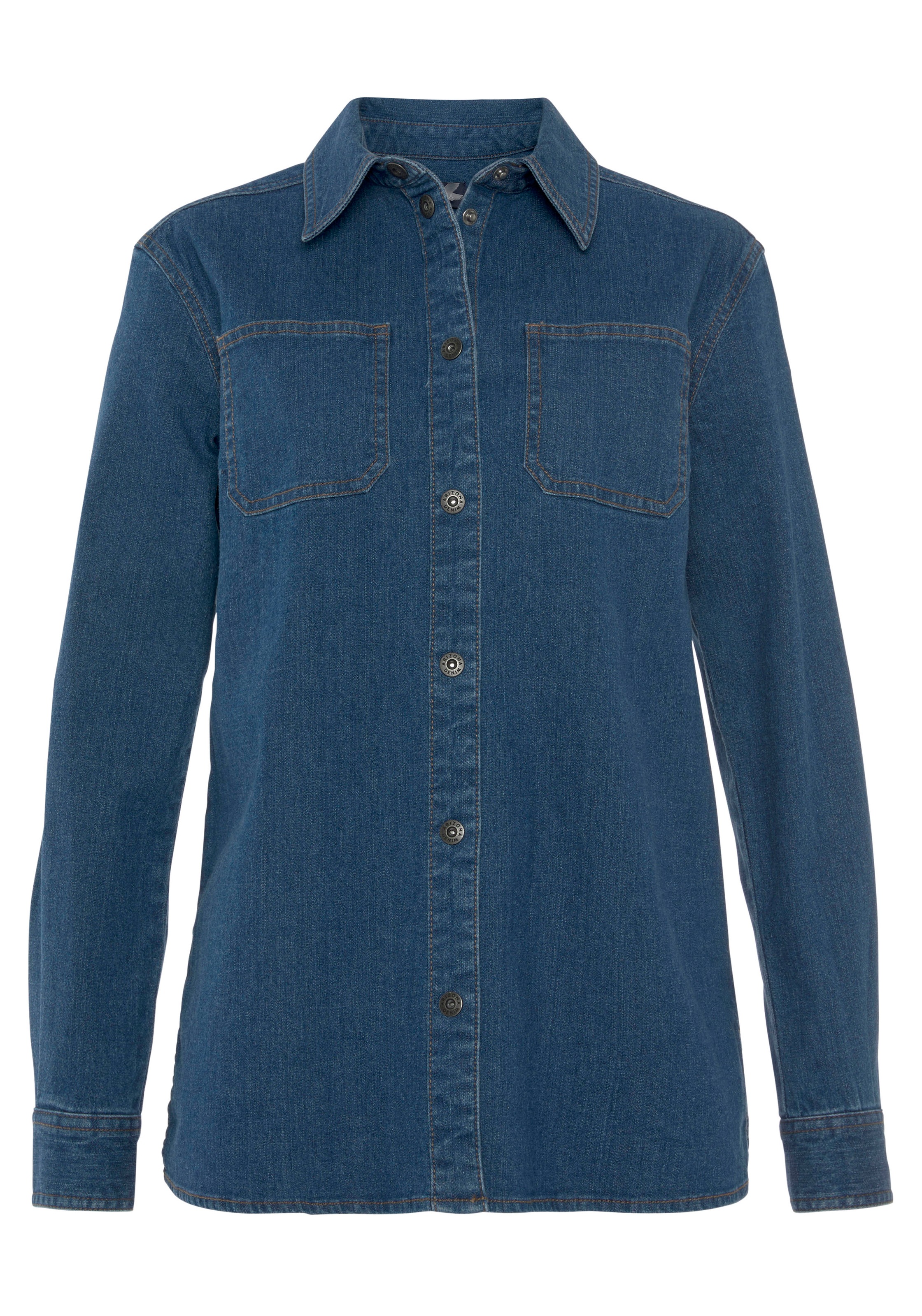 geschnitten »Shacket Weiter Denim«, bestellen Jeansjacke Arizona