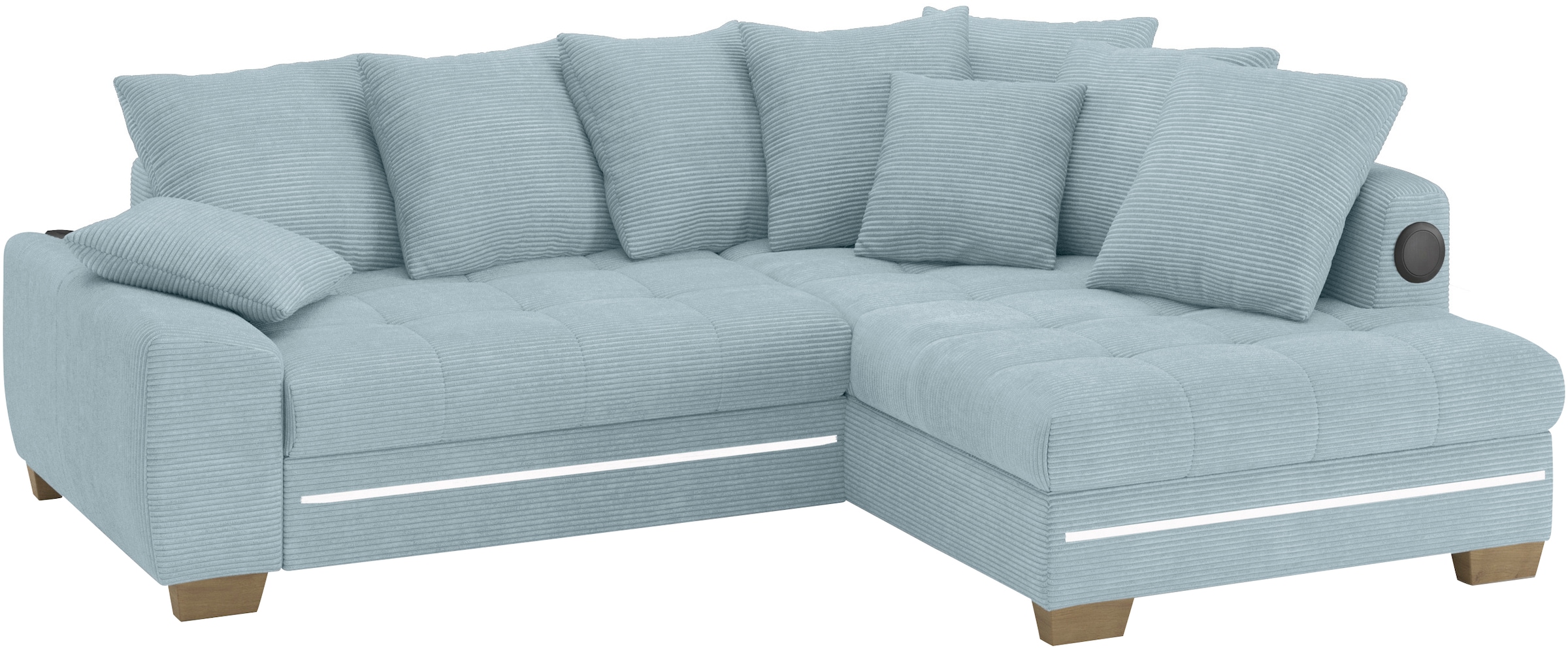 Mr. Couch Ecksofa »Nikita II, L-Form«, RGB-LED, Bluetooth-Soundsystem, wahl günstig online kaufen