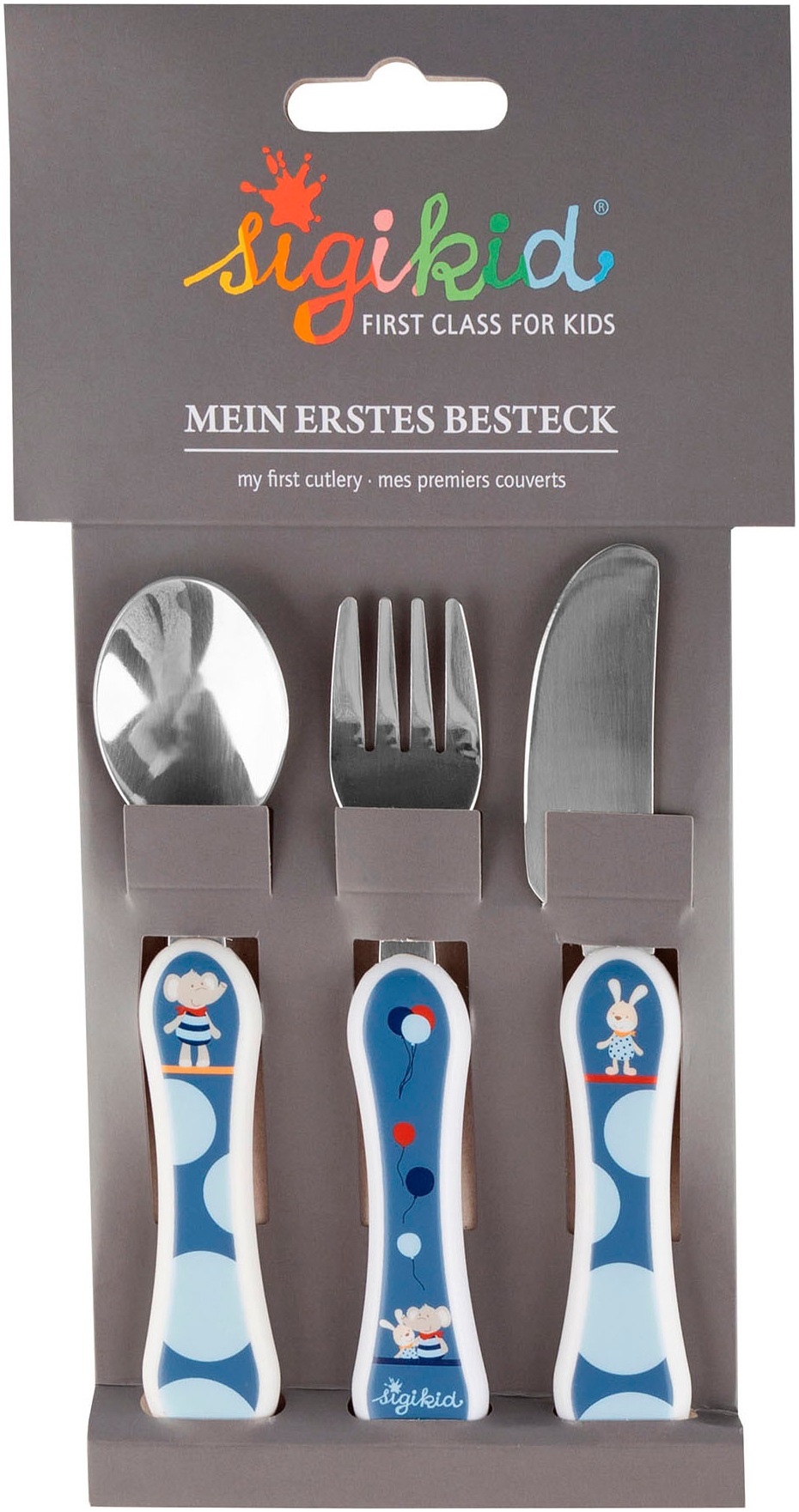 Sigikid Kinderbesteck »Elefant Lolo Lombardo Classic«, (3 tlg.)