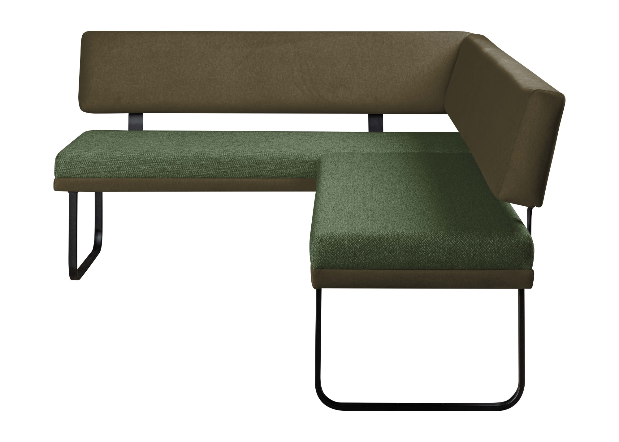 OTTO home Eckbankgruppe »Gabi Essecke, Sitzgruppe, Eckbankgruppe, Küchenbankgruppe« Set, 4tlg, 4 tlg. tlg. Gestell aus matt-schwarzem Flachmetall, stabil, 2-Stoff-Design