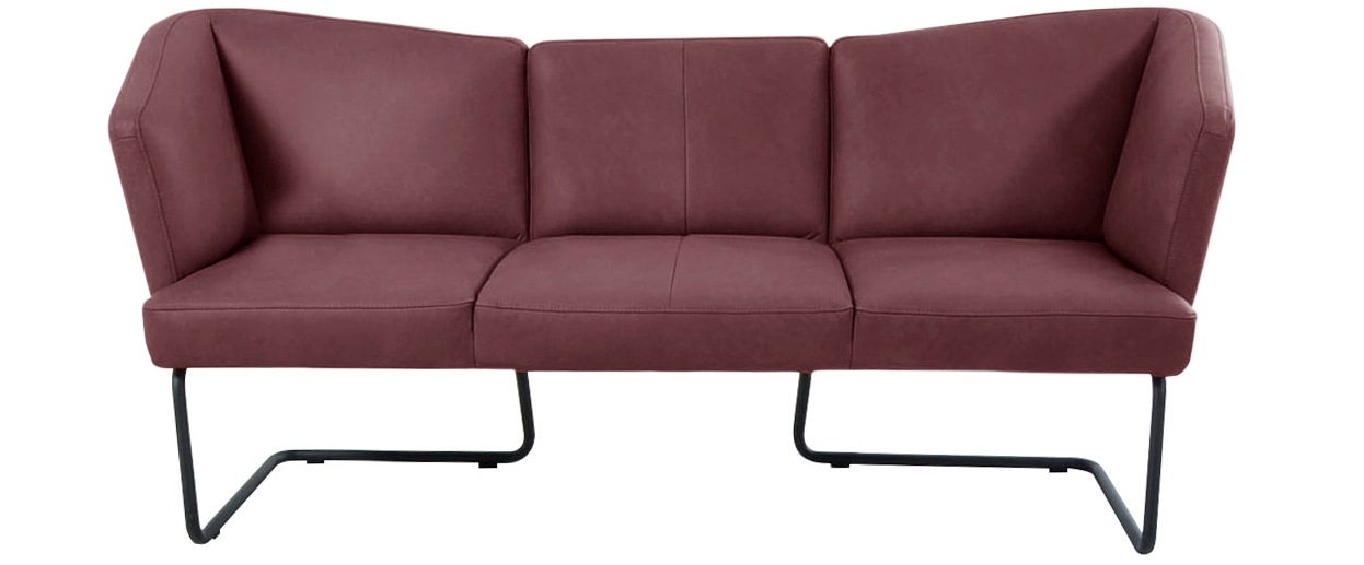K+W Komfort & Wohnen Polsterbank »Mikkado Tube«, in abgerundeter Form, Rundrohrkufe lang, in 2 Breiten 192 oder 242 cm