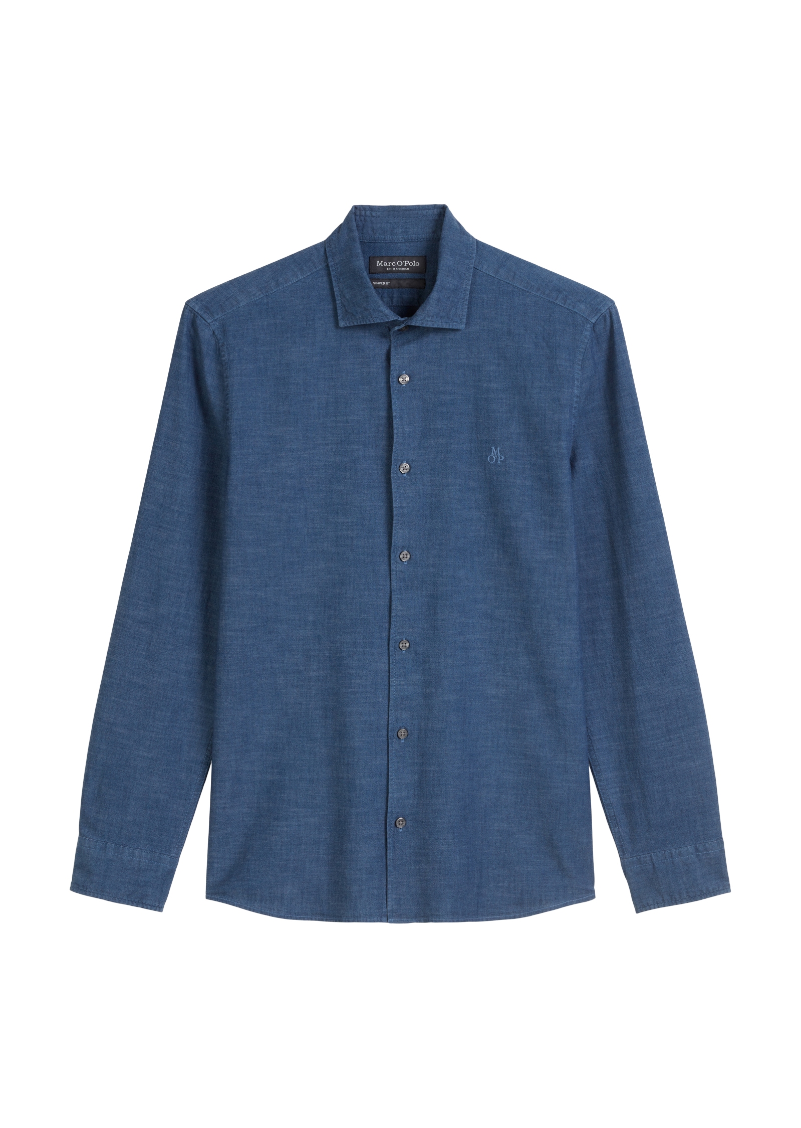 Marc O'Polo Langarmhemd, weiche, leichte Chambray-Qualität