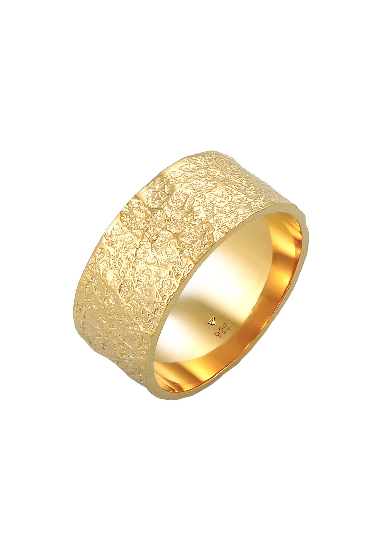 Kuzzoi Silberring »Herren Bandring Organic Struktur 925 Silber«