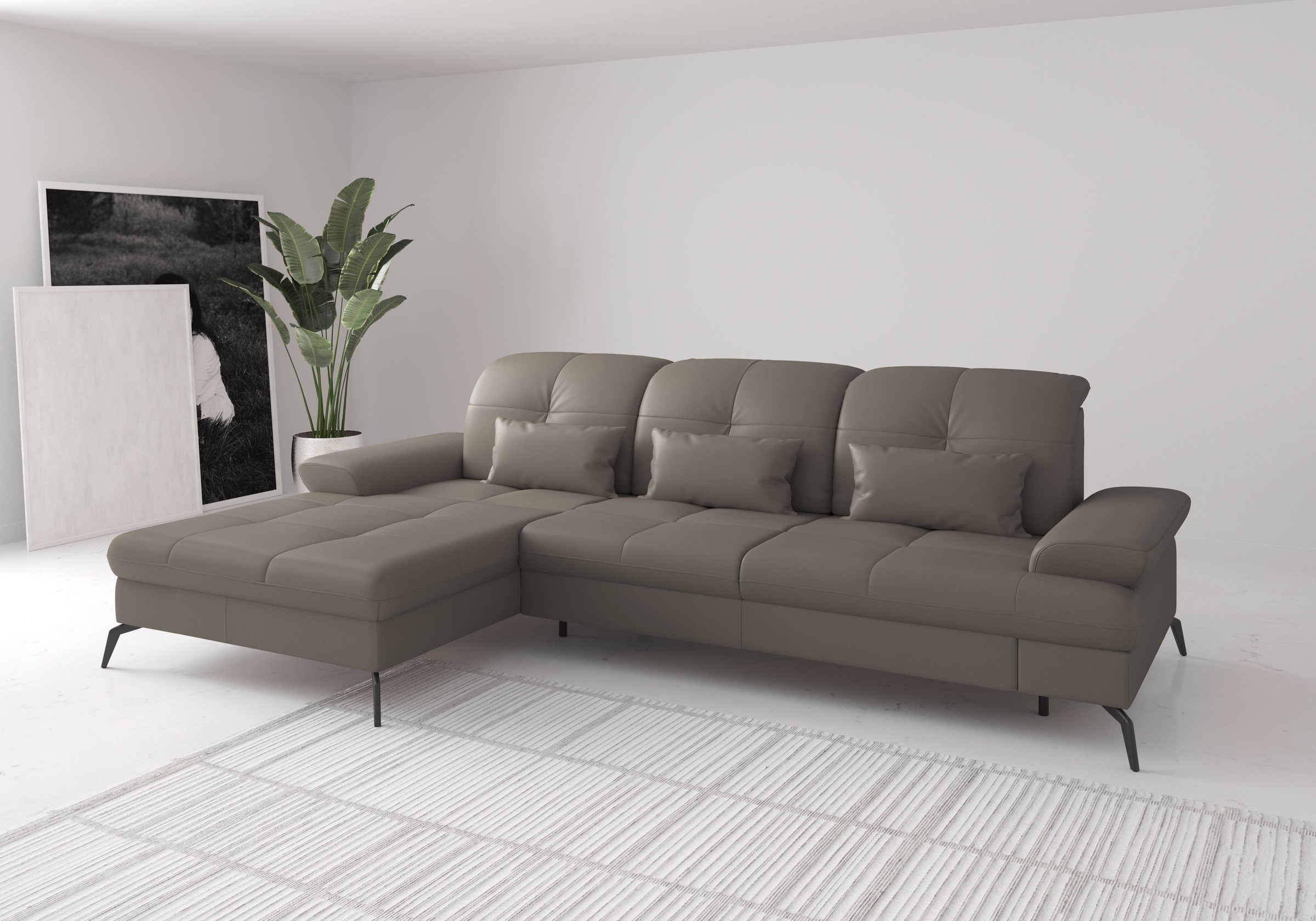 sit&more Ecksofa »Amica, L-Form, inkl. Sitztiefenverstellung & Armteilverst günstig online kaufen