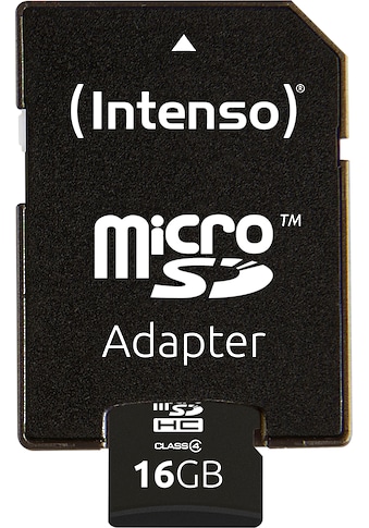 Intenso Speicherkarte »microSDHC Class 4 + SD-Adapter«, (Class 4) kaufen
