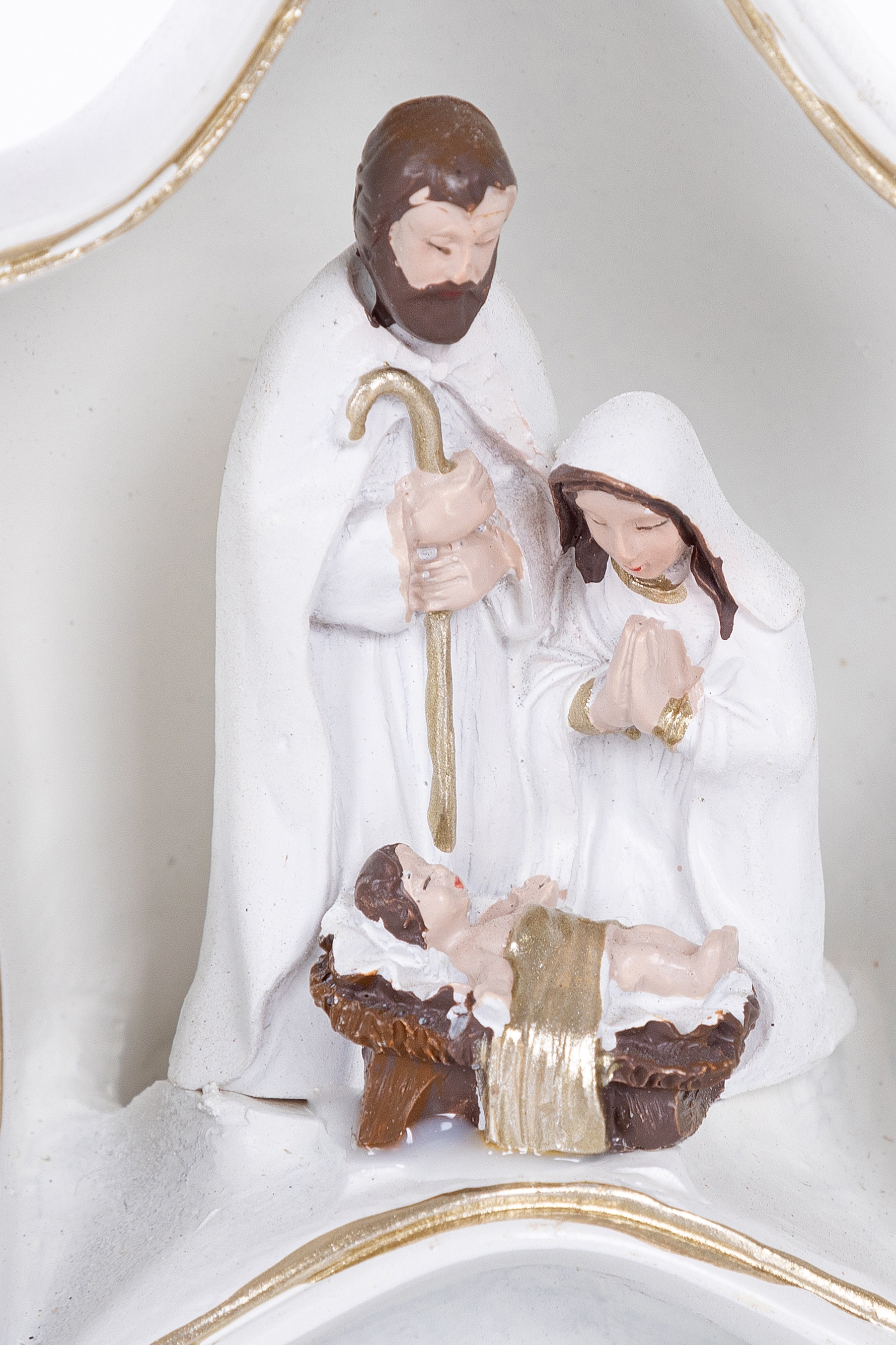Myflair Möbel & Accessoires Krippe »Weihnachtsdeko«, (1 tlg.), mit LED Beleuchtung