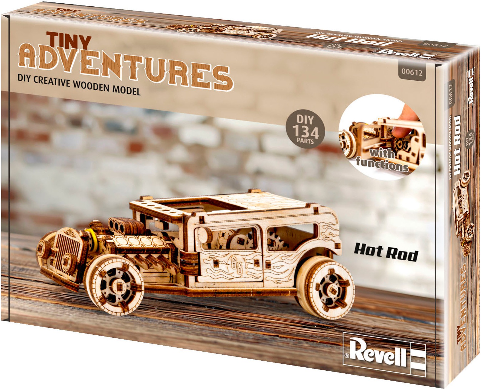 Revell® Modellbausatz »Revell Tiny Adventures, Hot Rod«, 1:32, Made in Europe, FSC® - schützt Wald