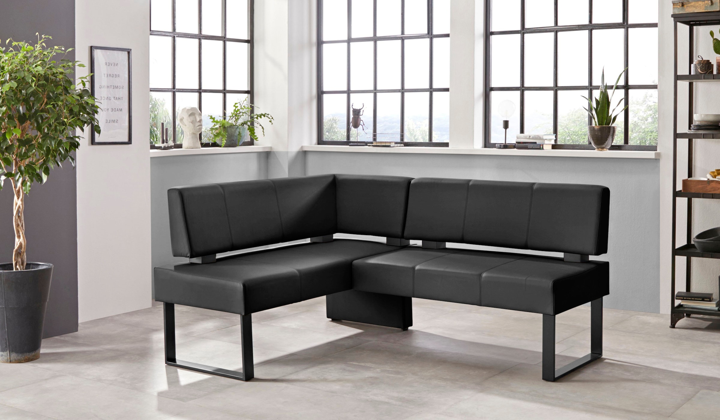 Home affaire Eckbank »Oliver mit Metallgestell, Küchenbank« verschiedene Bezüge Cord Esszimmerbank OTTOs Choice