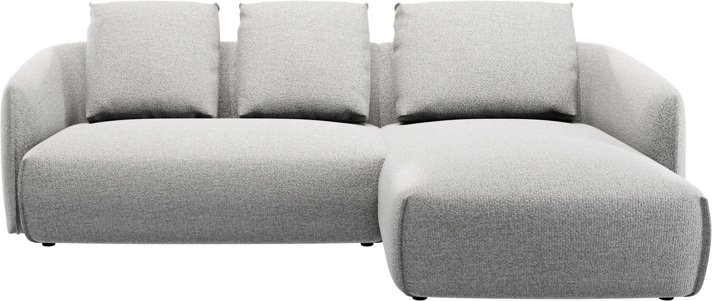 TRENDMANUFAKTUR Ecksofa "Shawn Designsofa mit elegant geschwungen Armlehnen günstig online kaufen