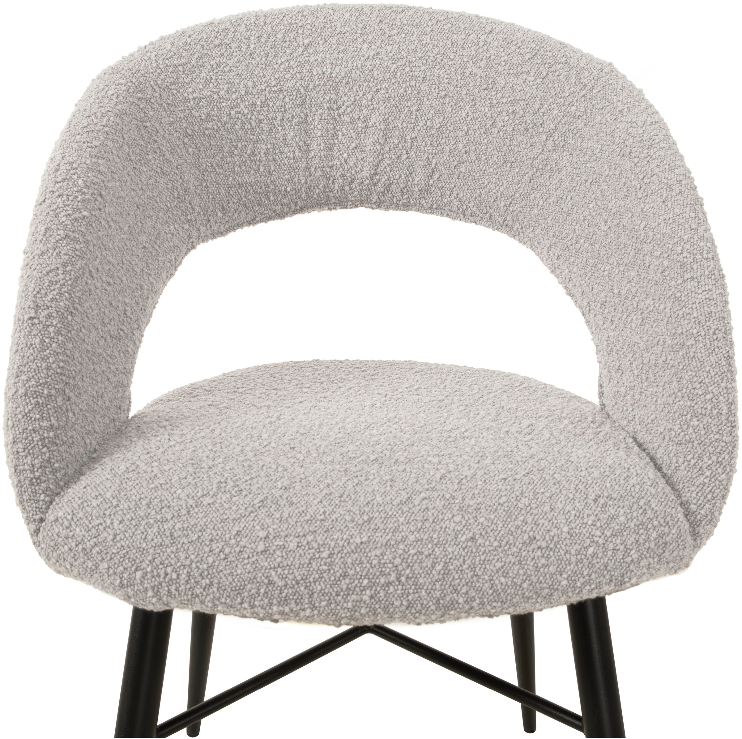 OMG Design Esszimmerstuhl »Marley«, (Set), 2 St., Stoff, mit modernem Cut-Out, Bouclé Bezug