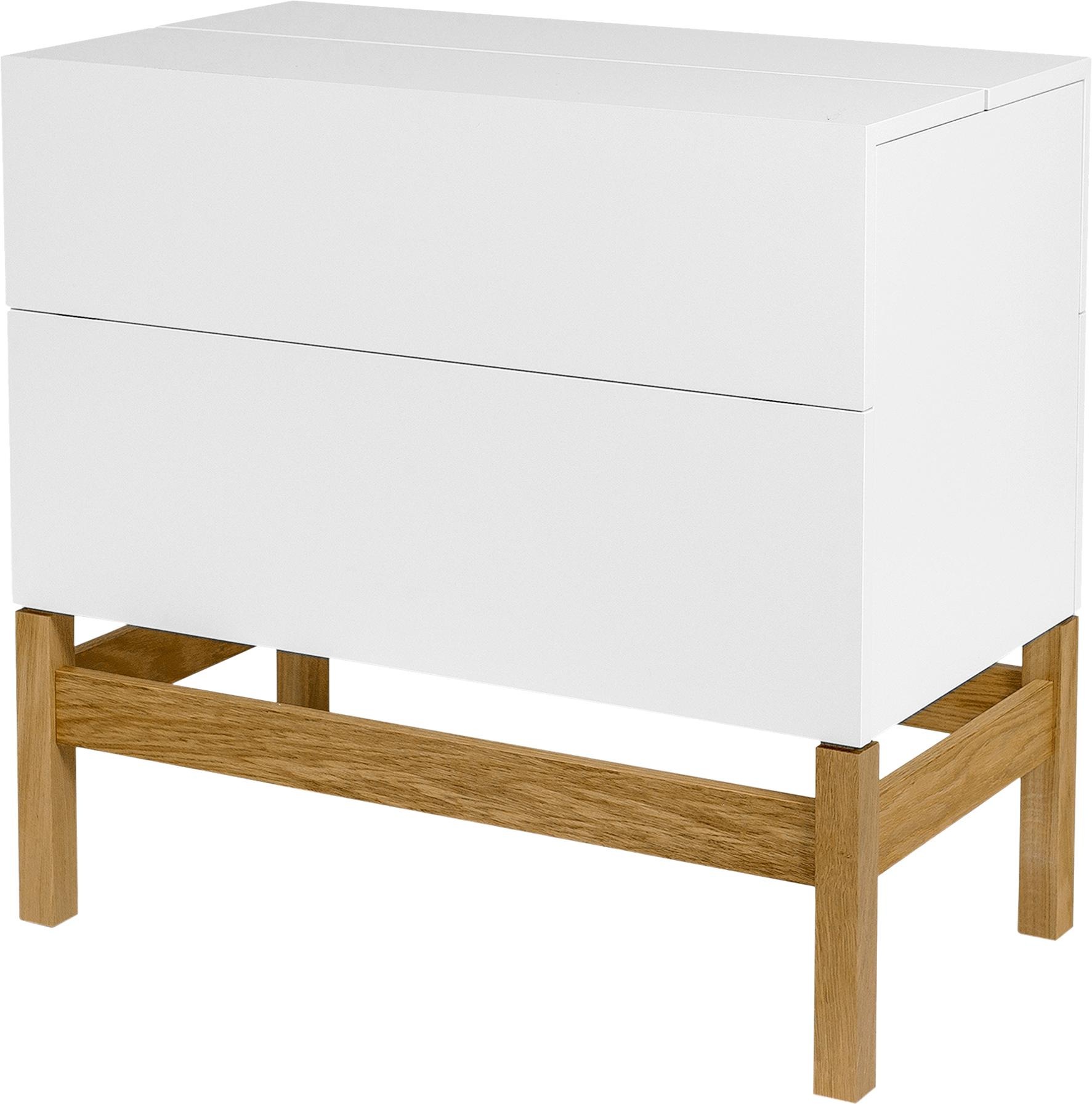 Woodman Barschrank »Delian«, Breite 75 cm, Fußrahmen aus massiver Eiche, im günstig online kaufen