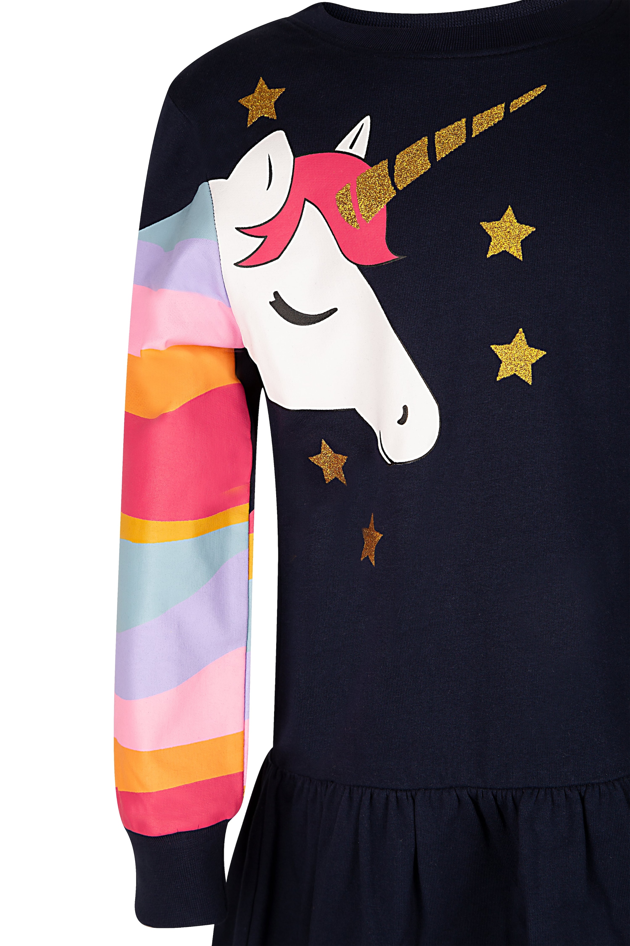 happy girls Sweatkleid mit wunderschönem Einhorn-Motiv