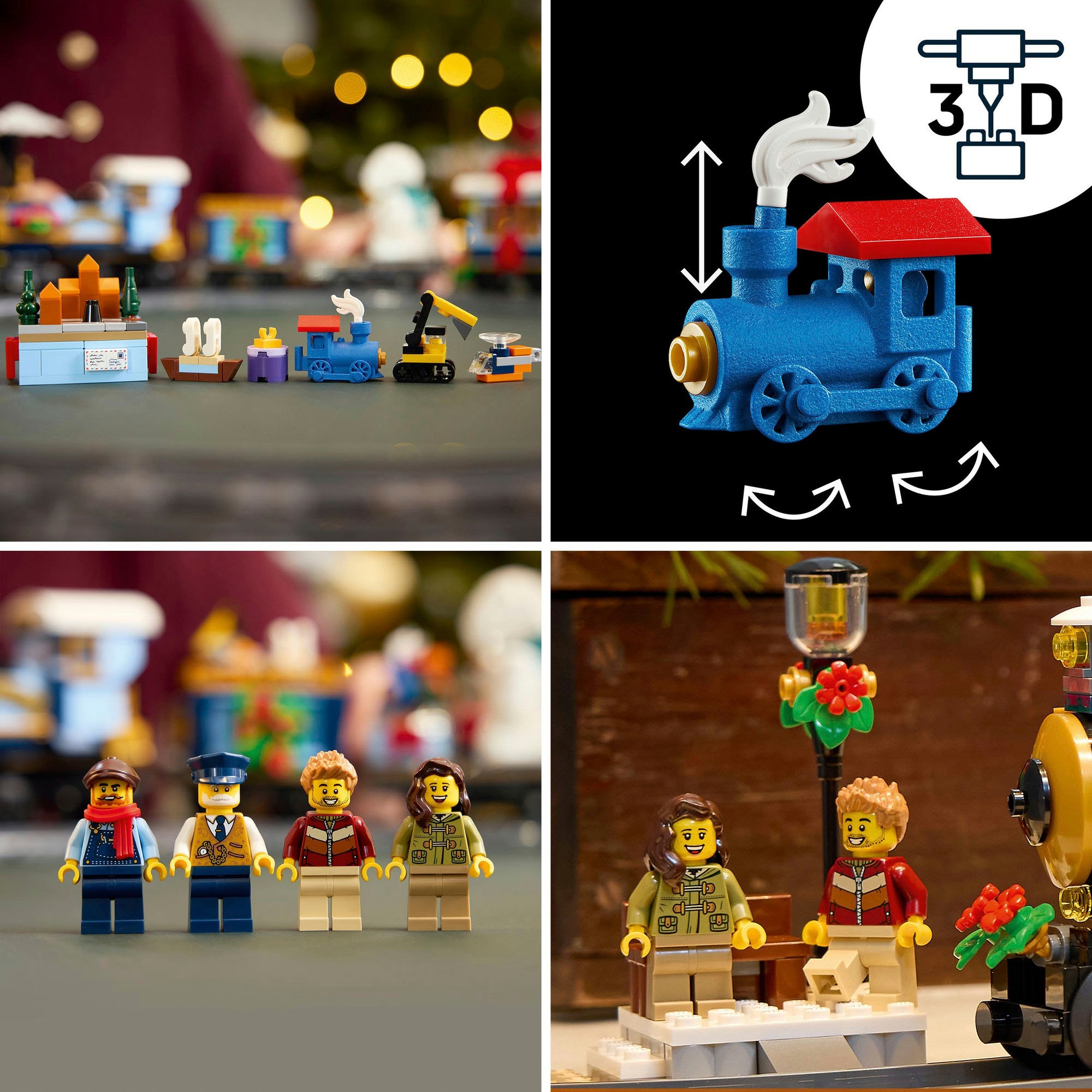 LEGO® Konstruktionsspielsteine »Weihnachtsexpress (10361), LEGO Icons« Exklusives Set