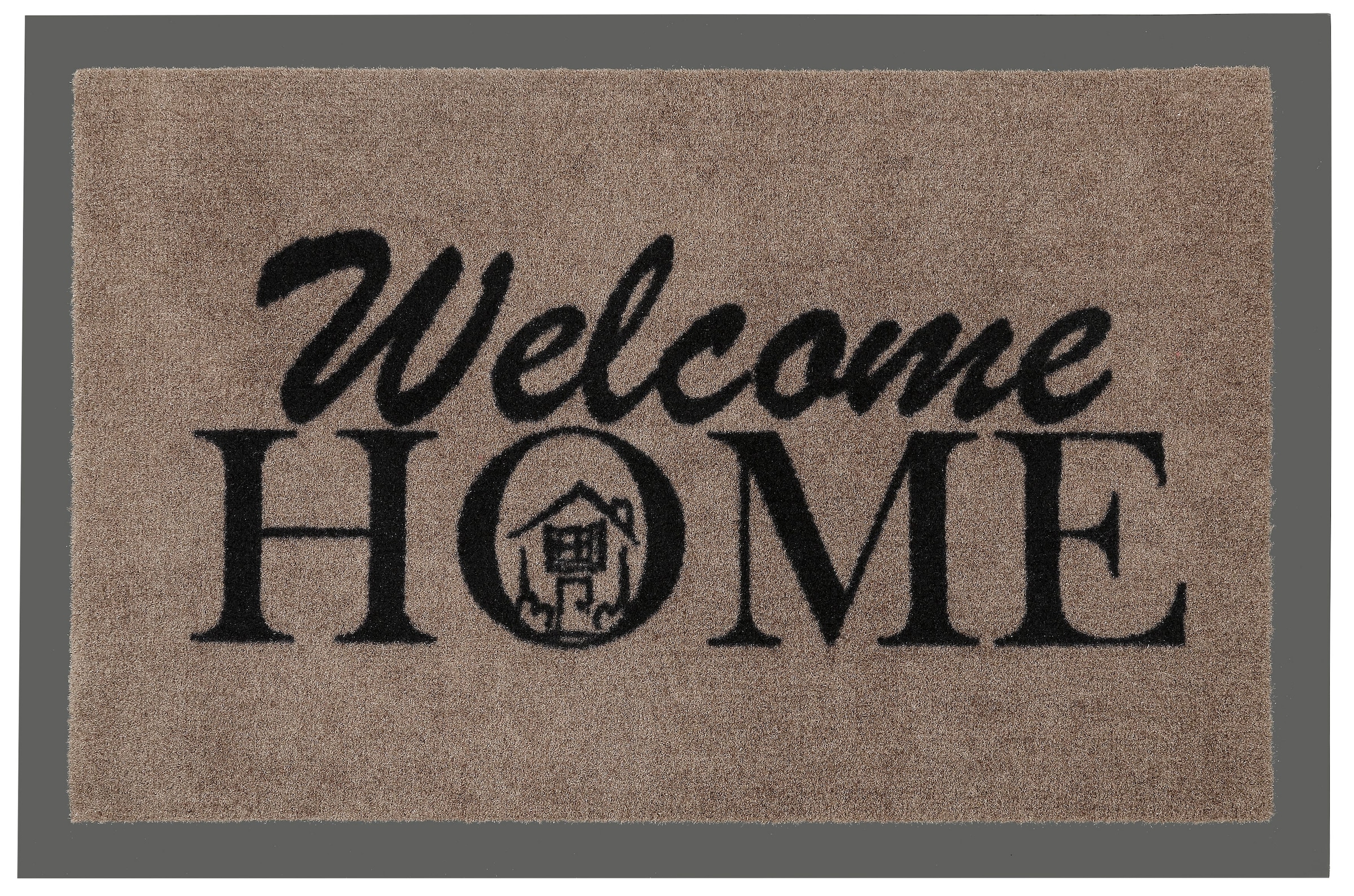 HANSE Home Fußmatte »Welcome Home«, bequem waschbar, und schnell Rutschfest Design, Robust, Spruch, rechteckig, Eingang, mit bestellen Schrift