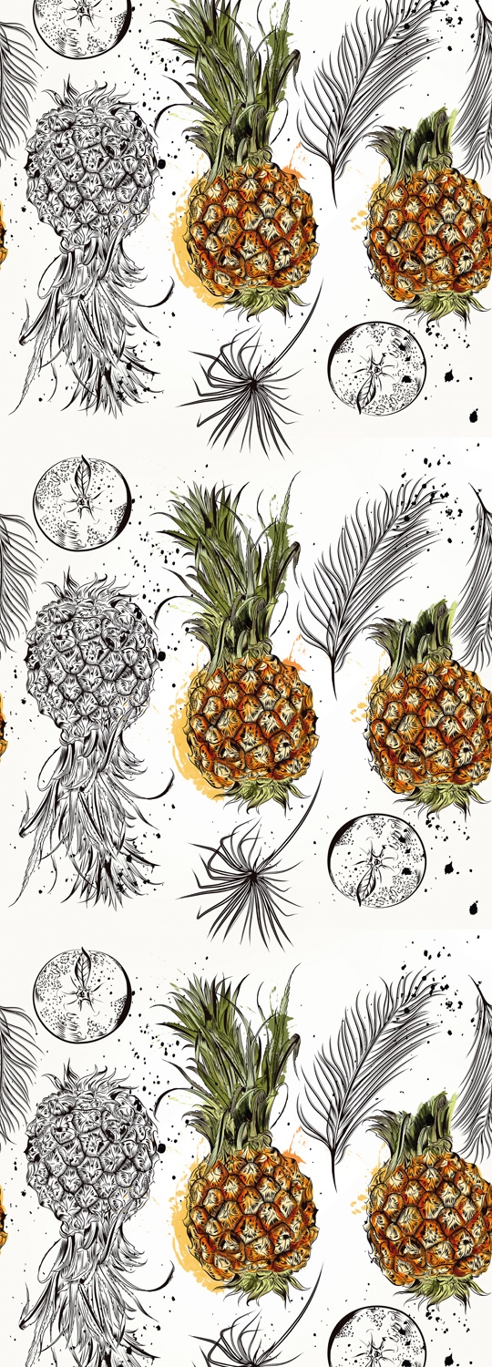 Vinyltapete QUEENCE "Caitlyn", gelb, B:0,9m L:2,5m